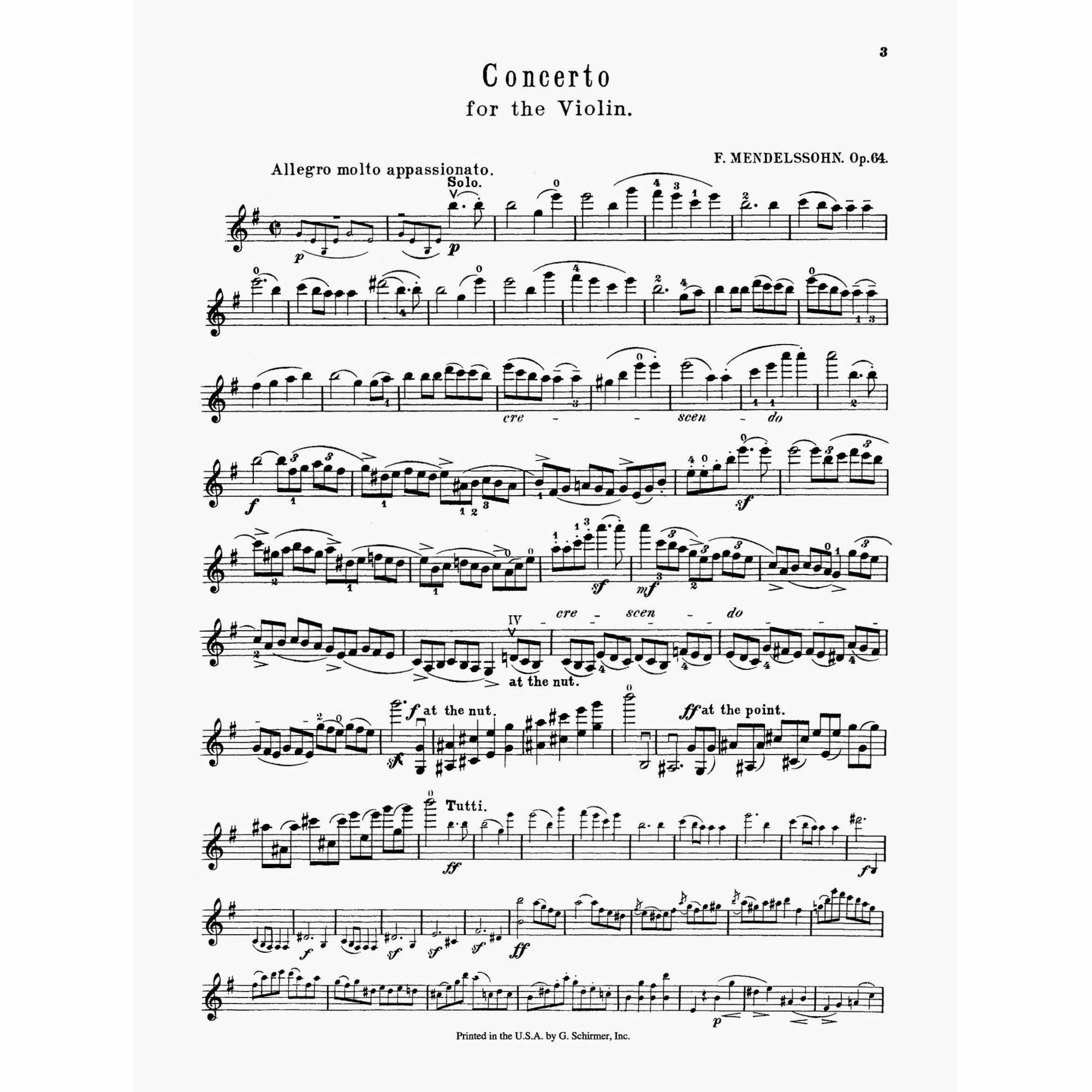 Sample: Violin Part