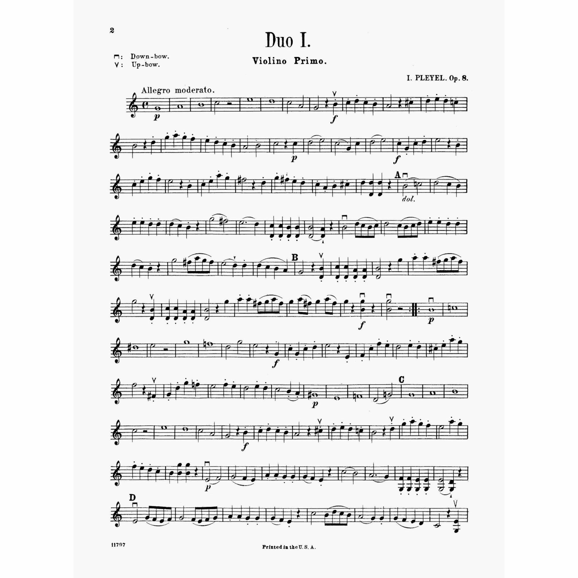 Sample: Violin I (Pg. 2)