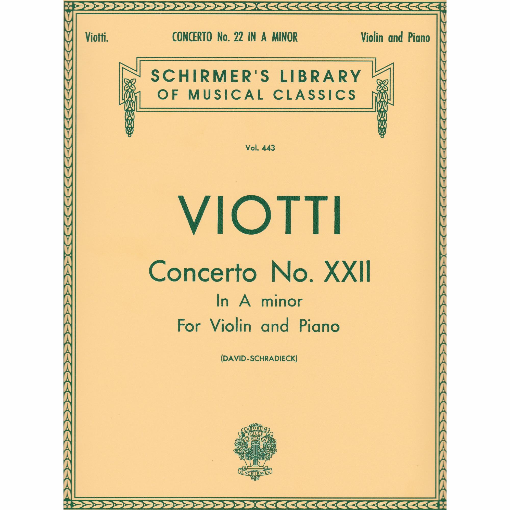 Violin Concerto No. 22 in A Minor