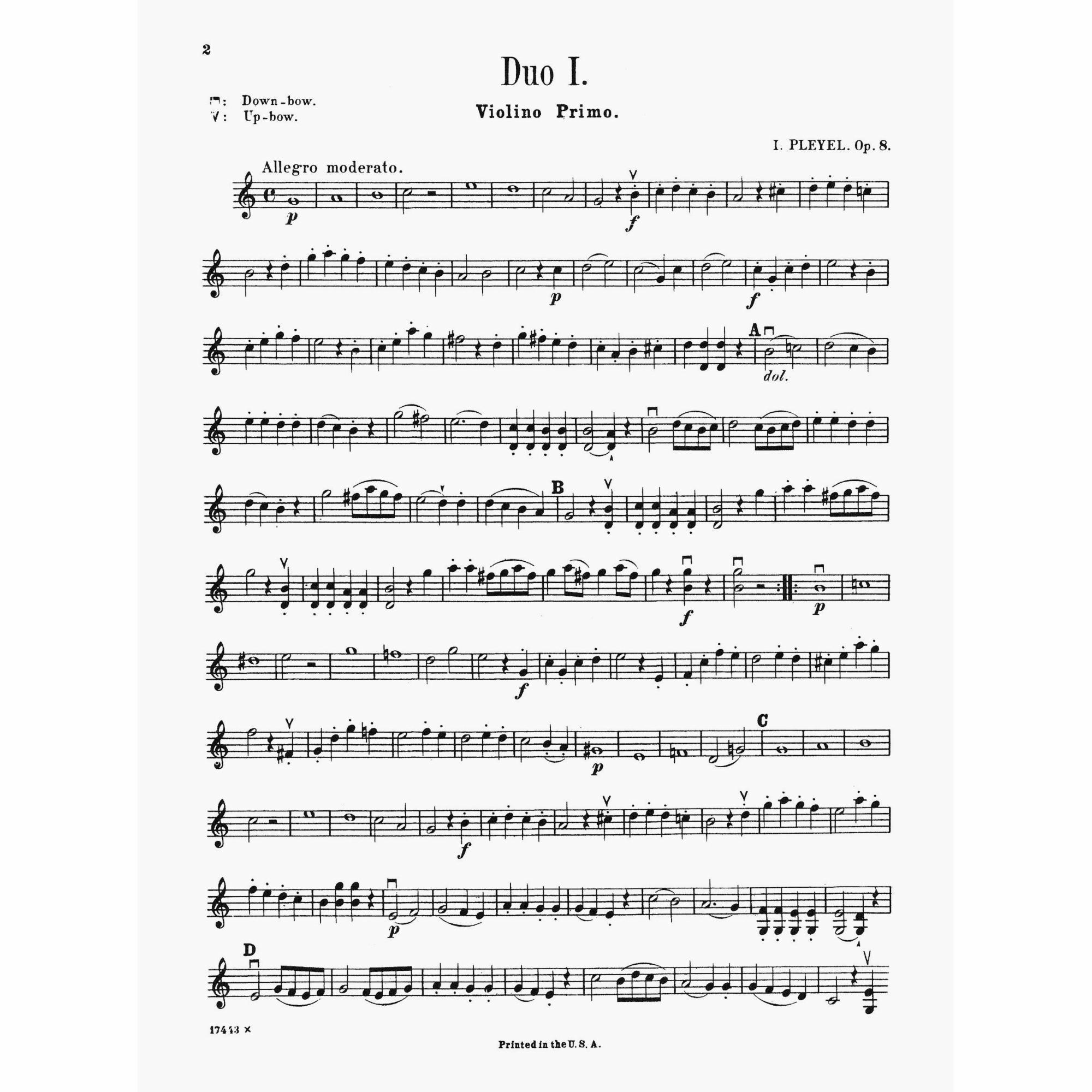 Sample: Violin I (Pg. 2)