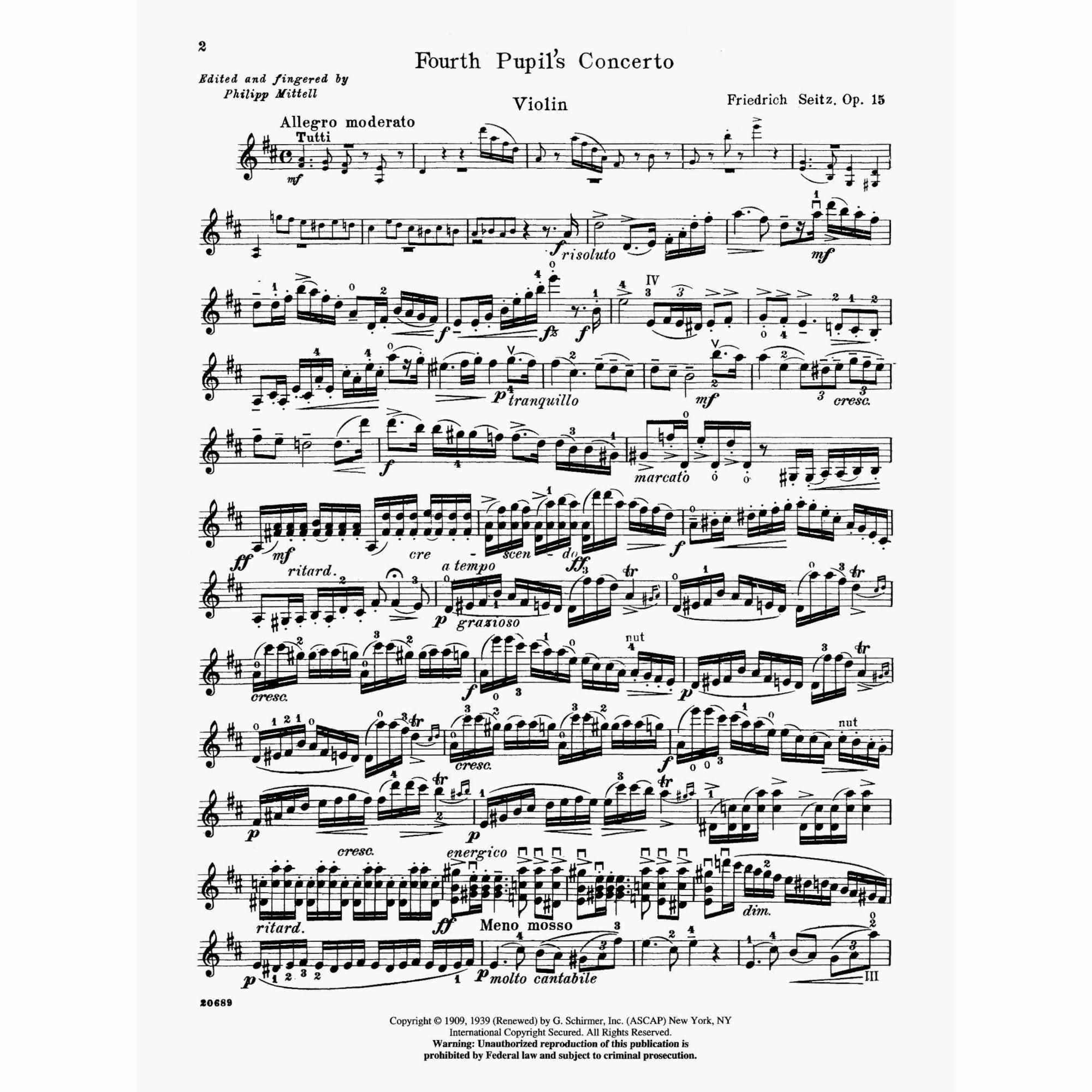 Sample: Violin Part