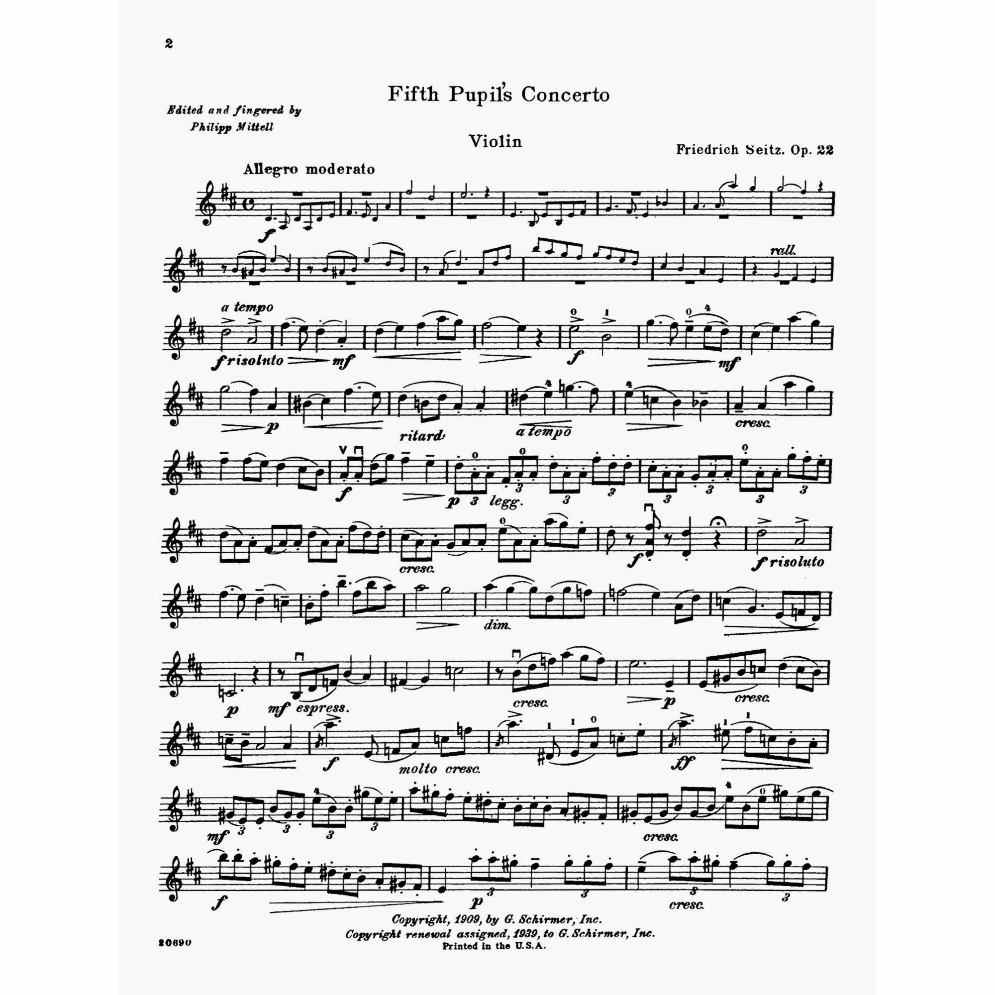 Sample: Violin Part