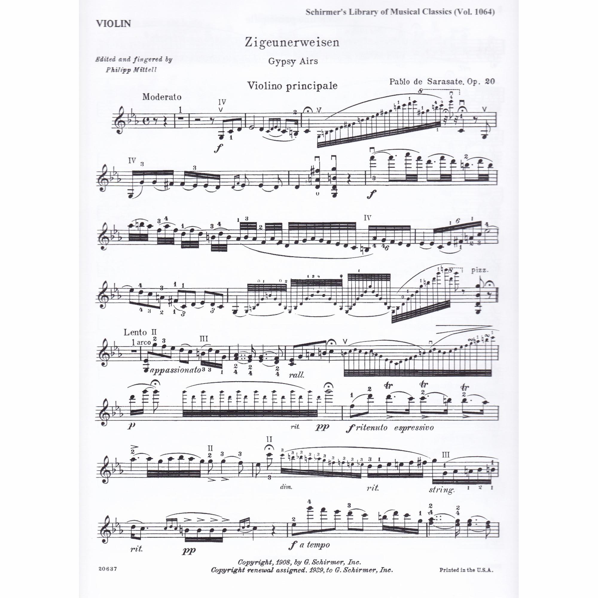 Sample: Violin Part