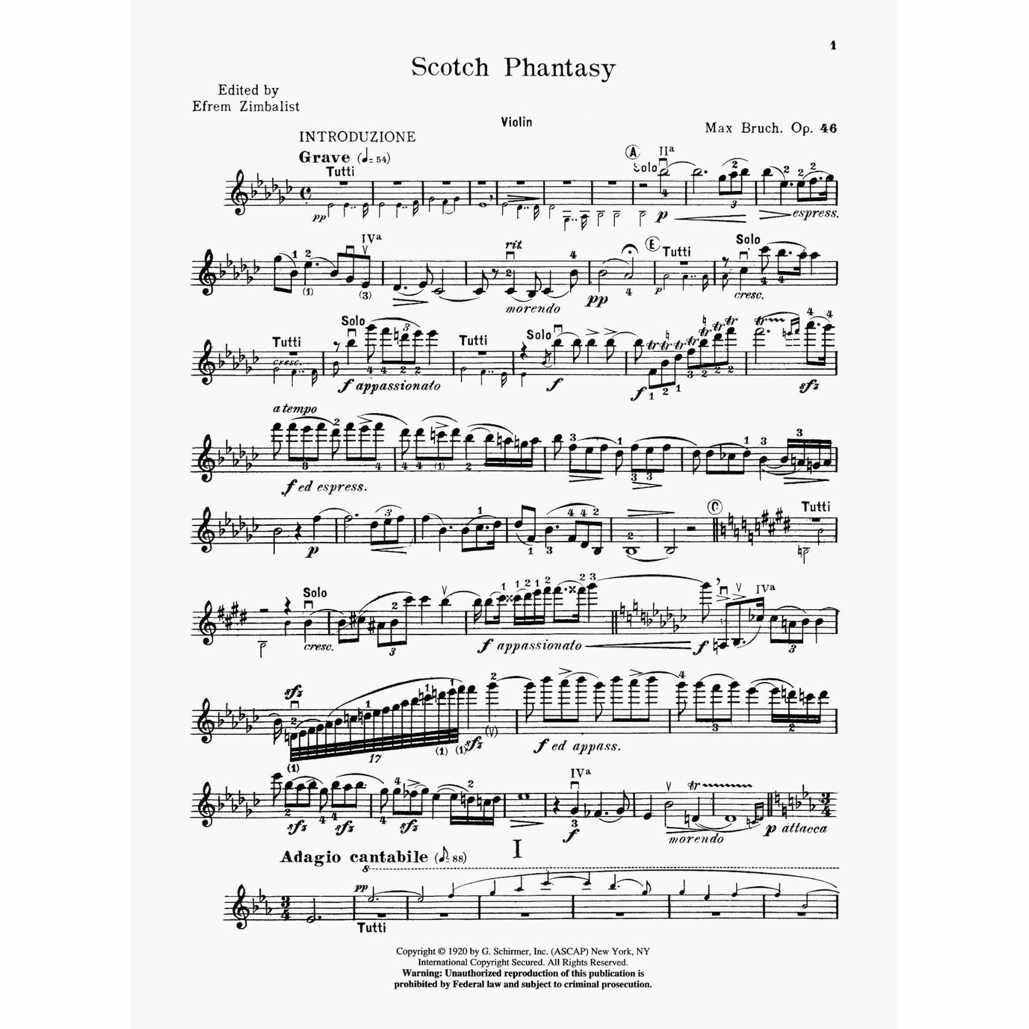 Sample: Violin (Pg. 1)