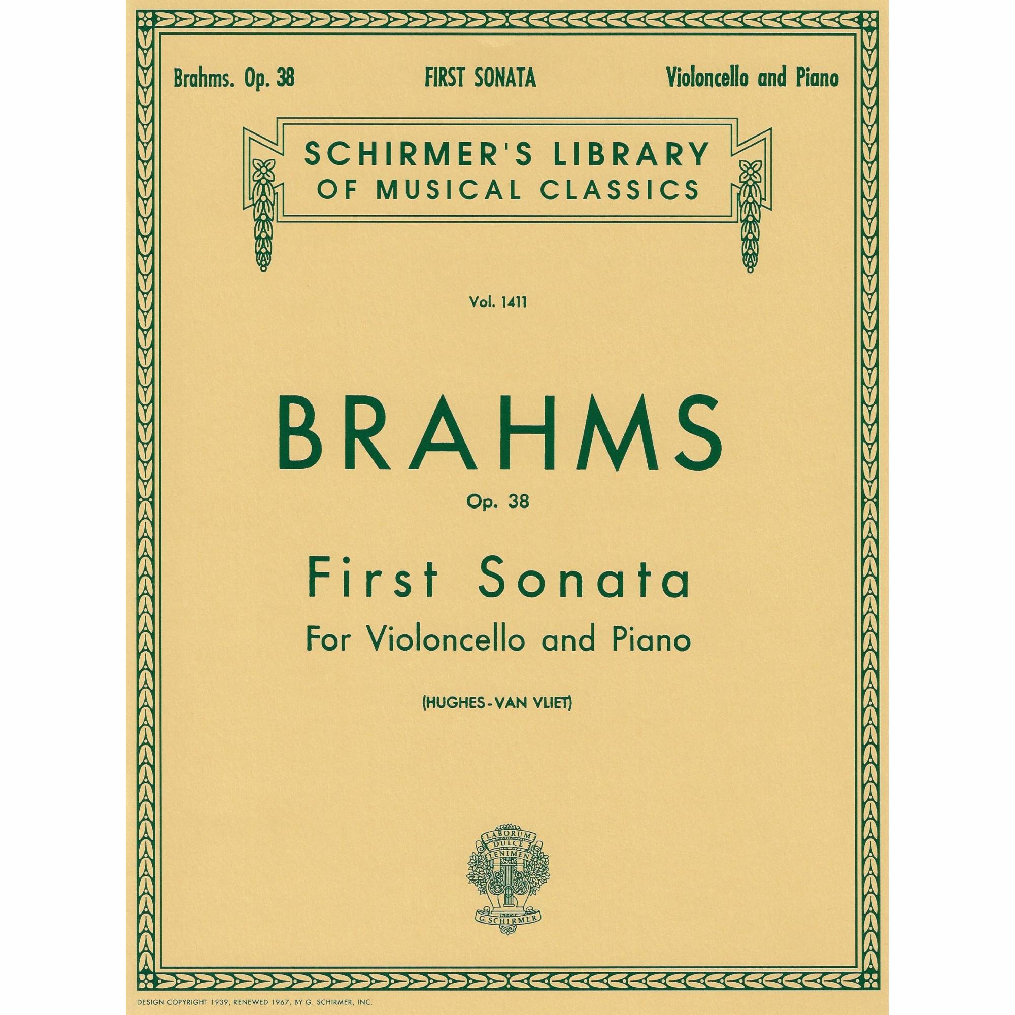 Brahms -- First Sonata, Op. 38 for Cello and Piano