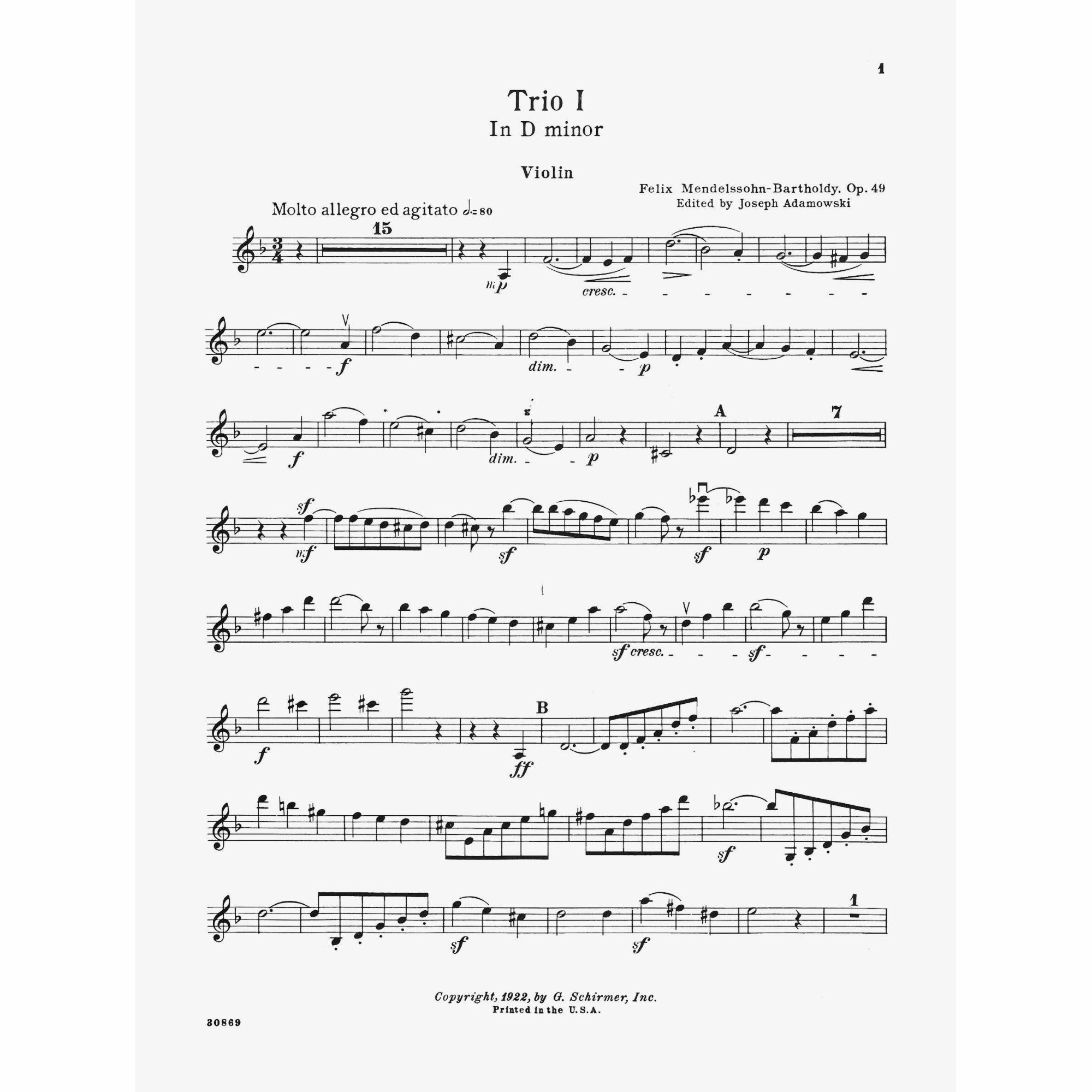 Sample: Violin (Pg. 1)