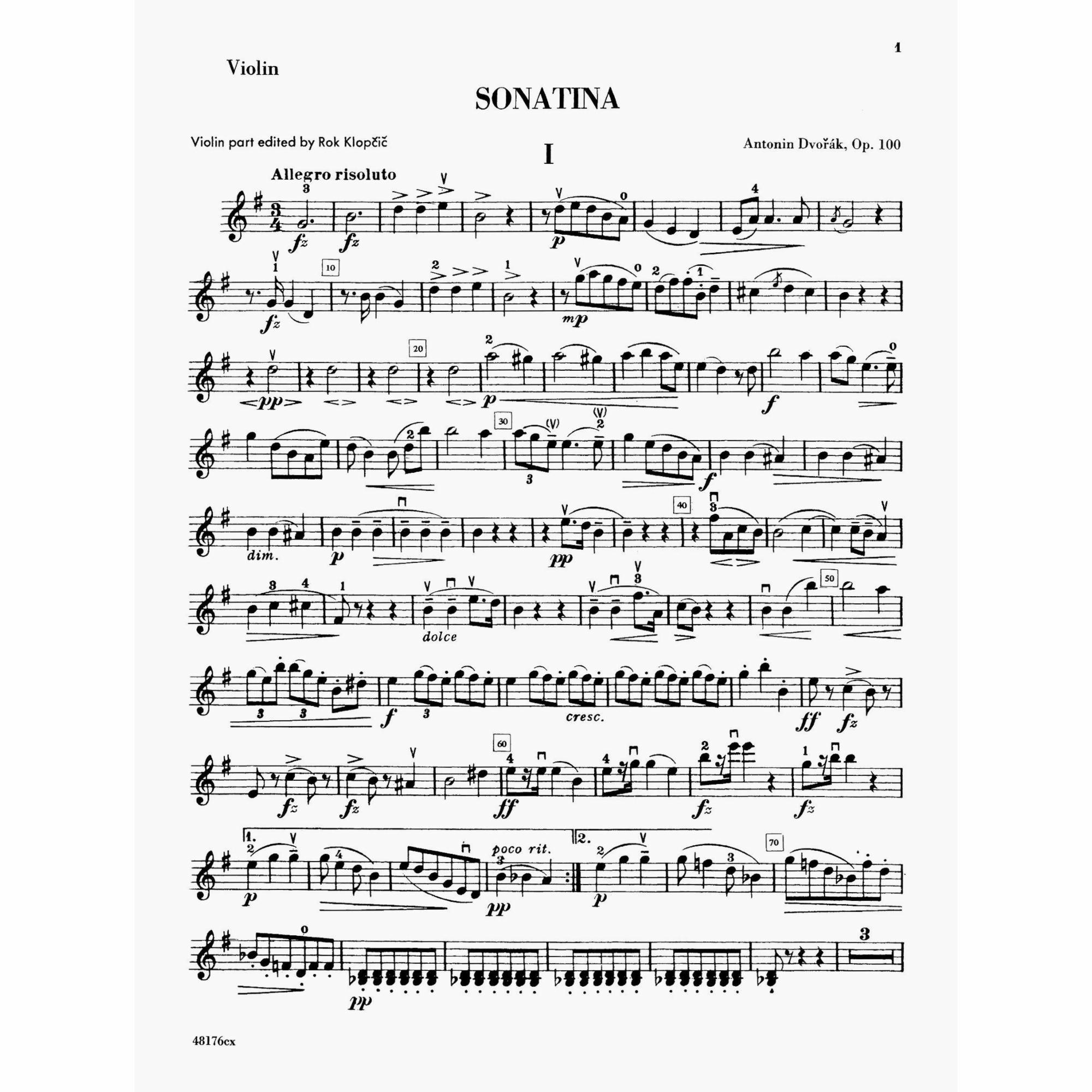 Sample: Violin (Pg. 1)