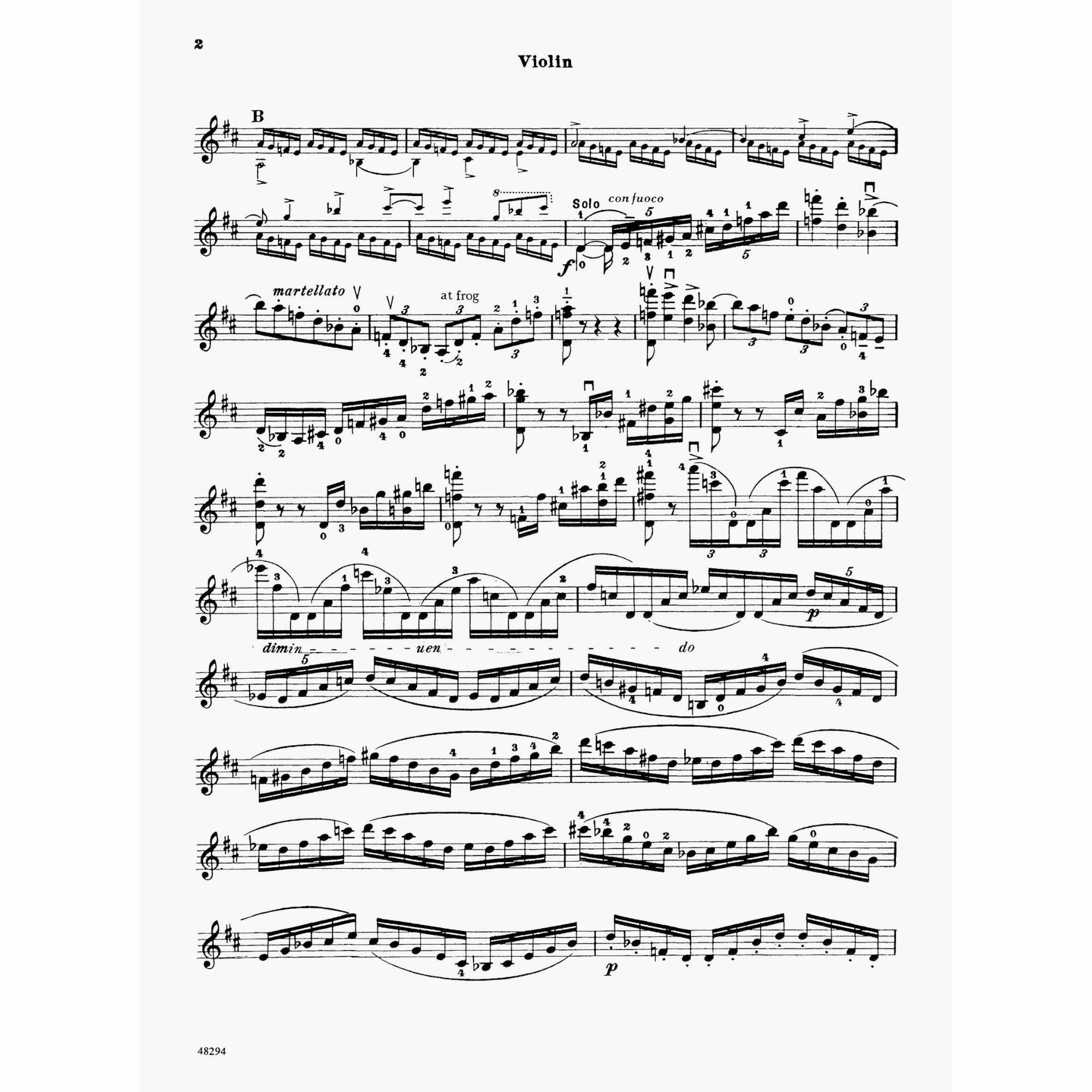 Sample: Violin (Pg. 2)