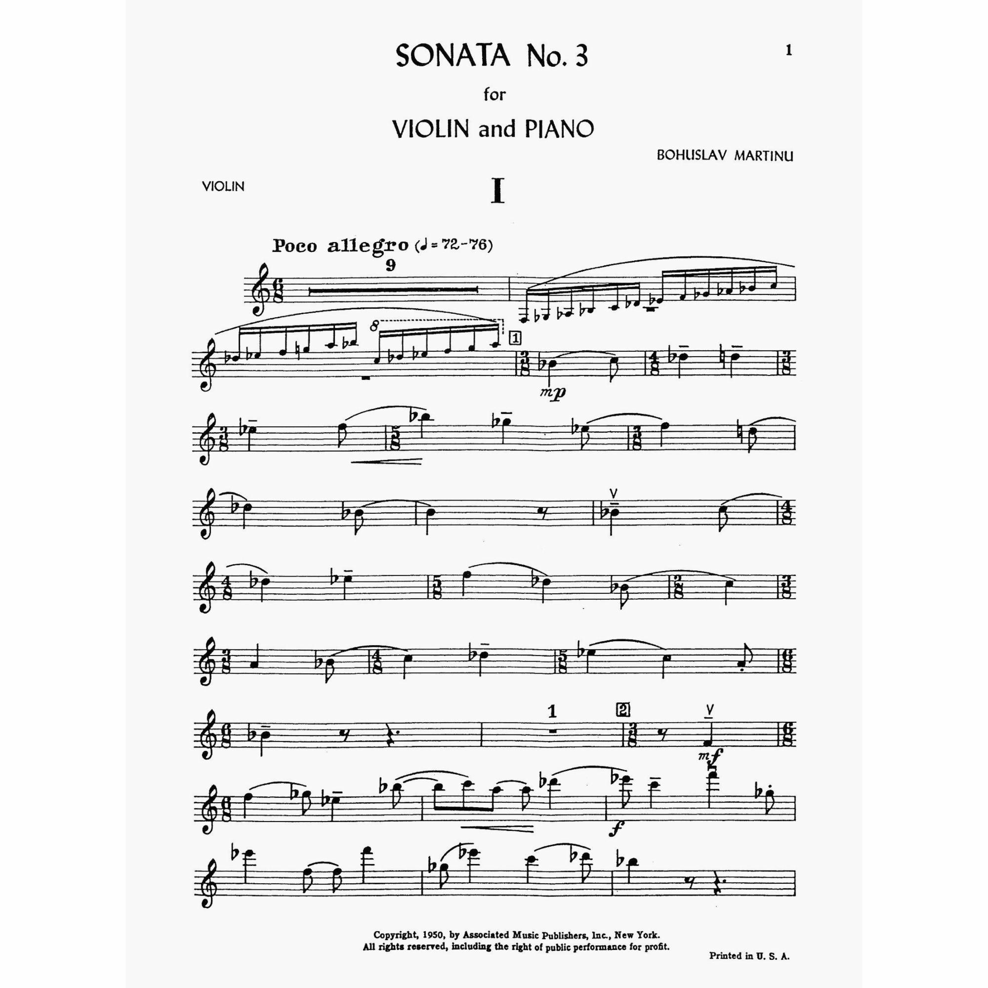 Sample: Violin Part