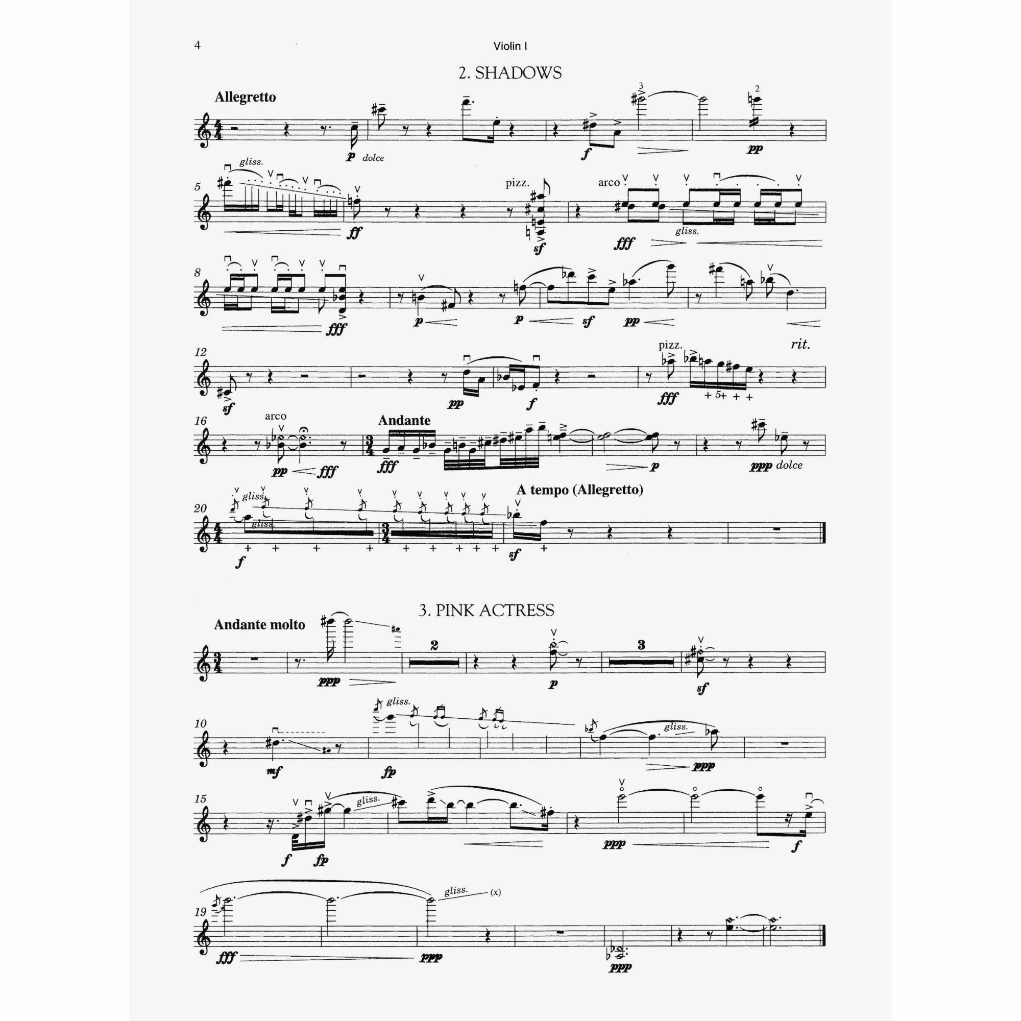 Sample: Violin I (Pg. 4)