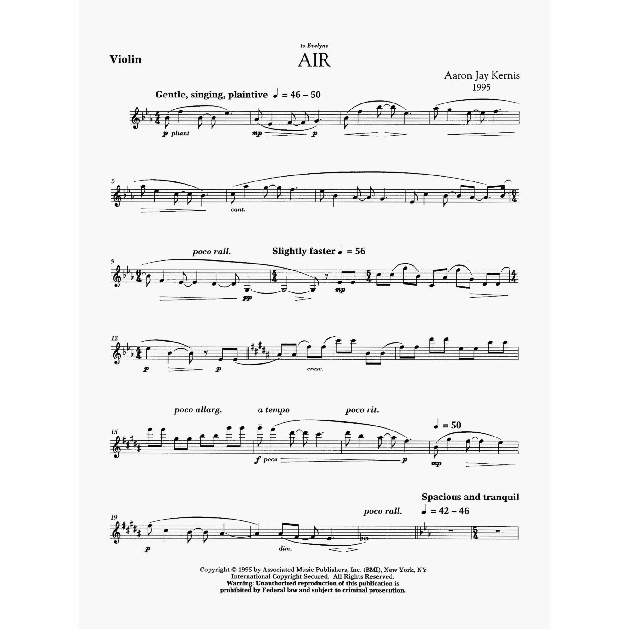 Sample: Violin Part