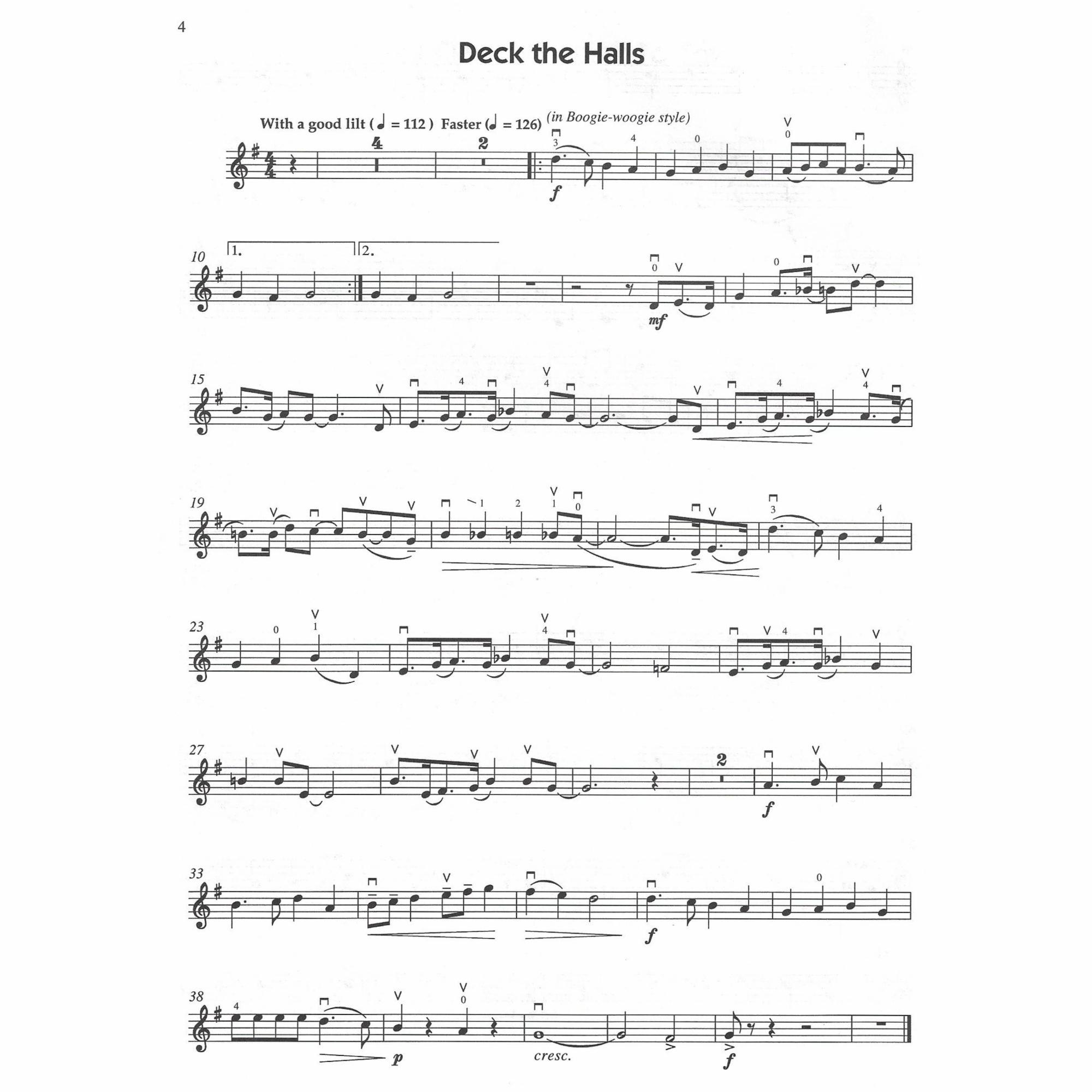 Sample: Violin Part (Pg. 4)