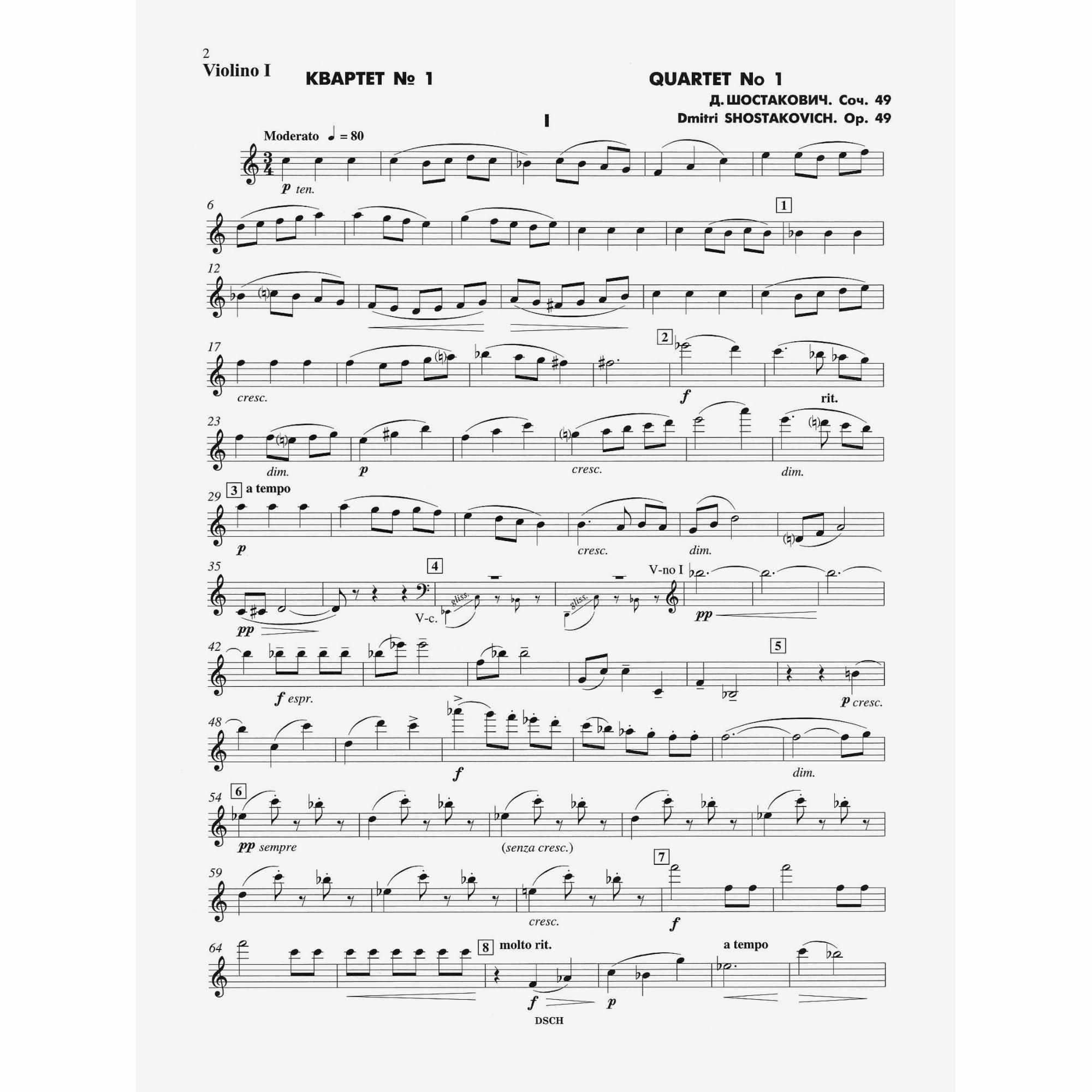 Sample: Violin I (Pg. 2)