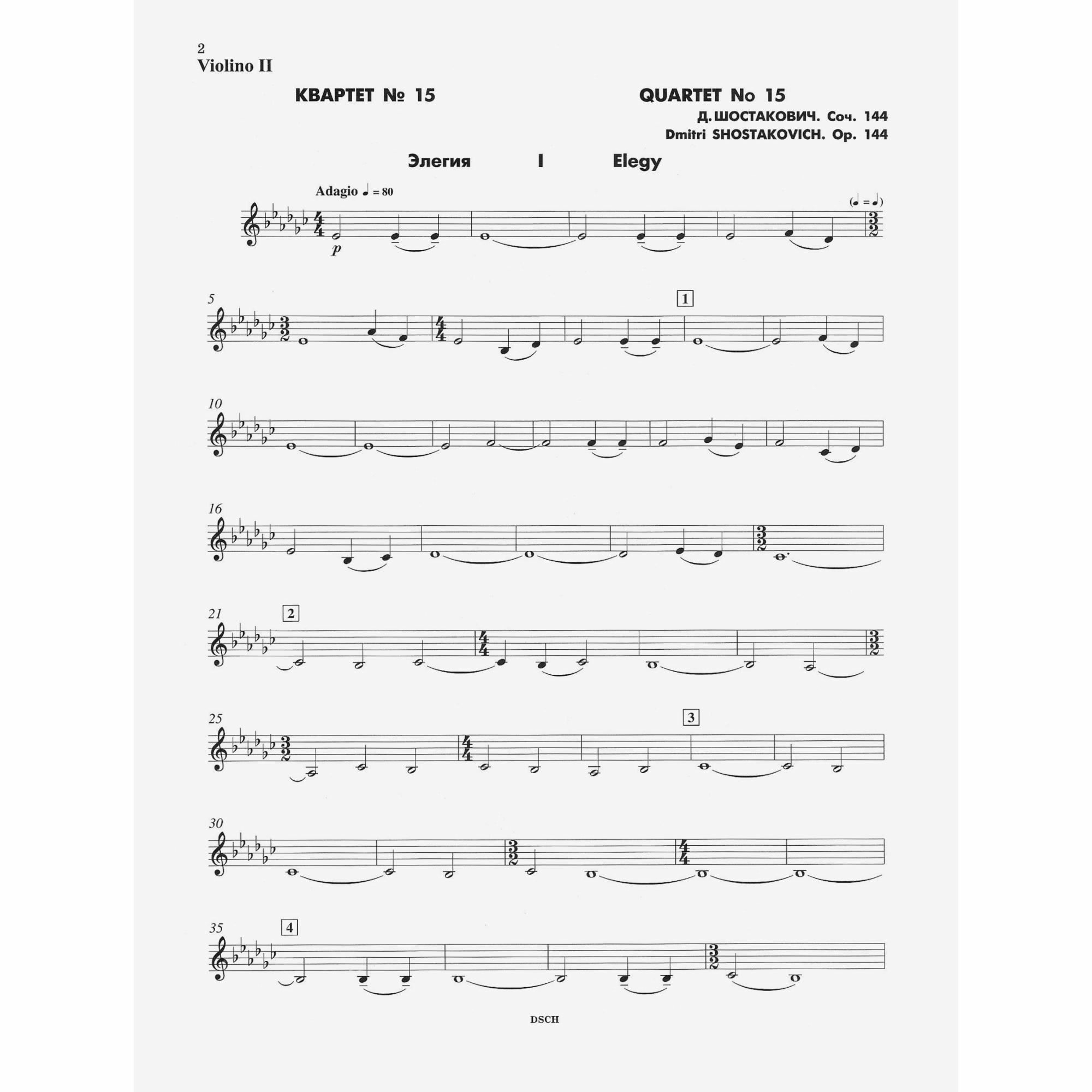 Sample: Violin II (Pg. 2)