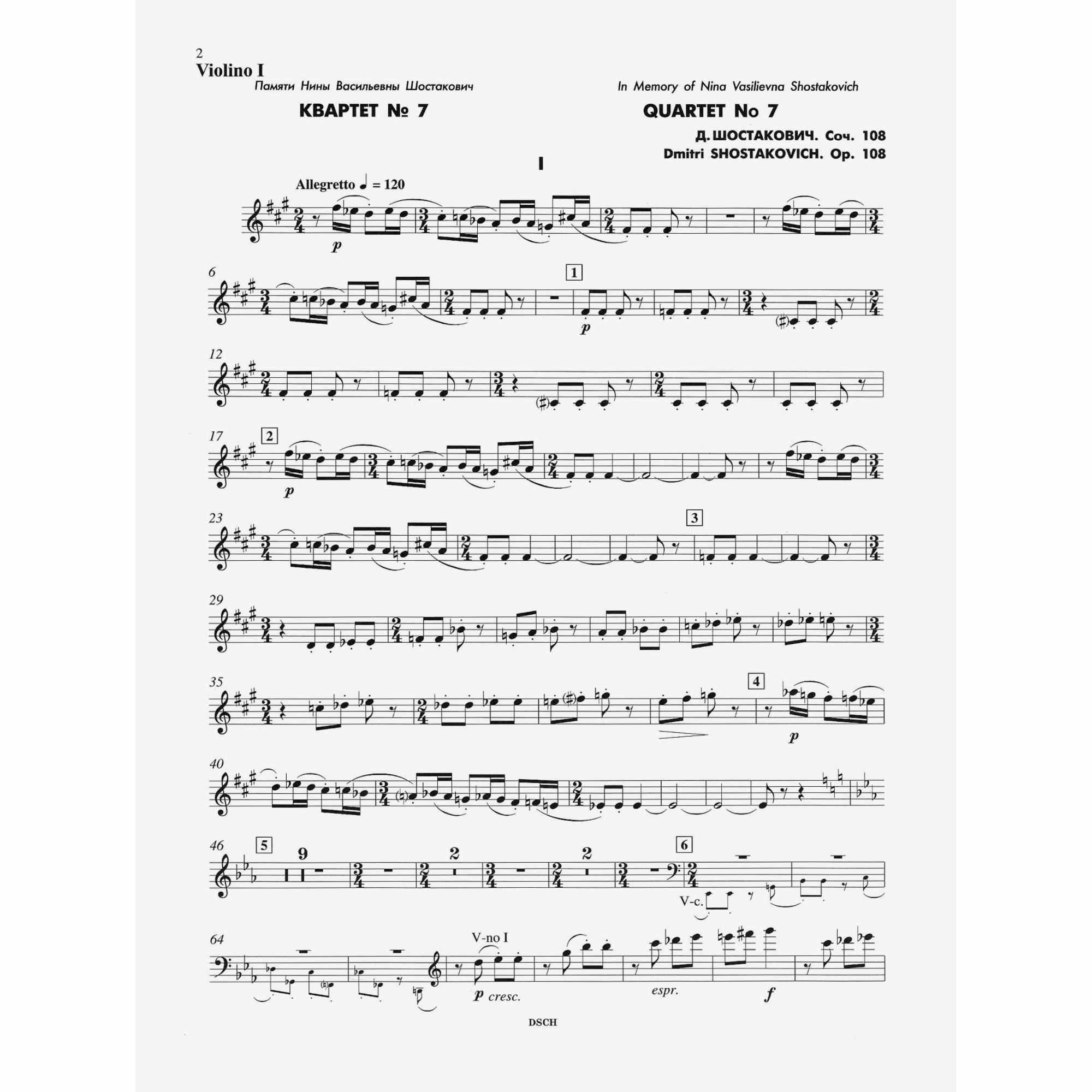 Sample: Violin I (Pg. 2)