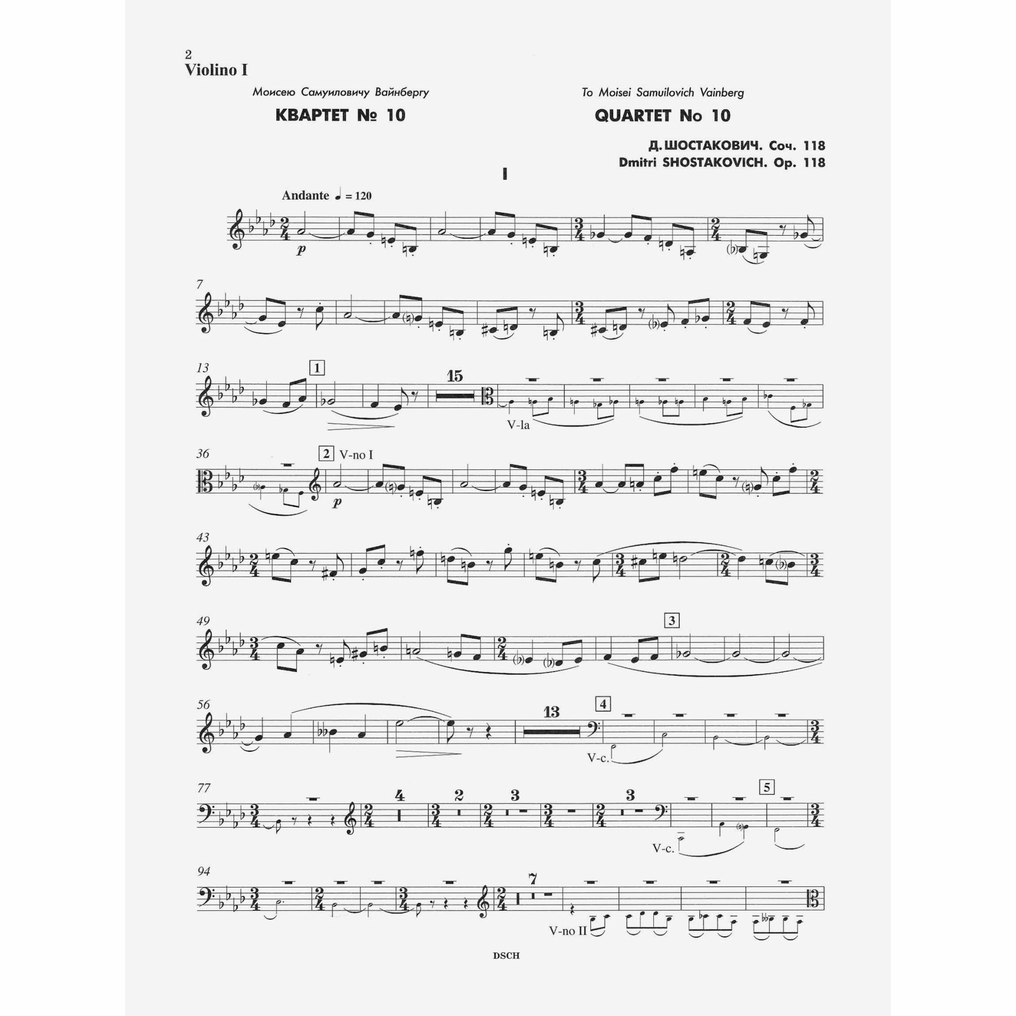 Sample: Violin I (Pg. 2)