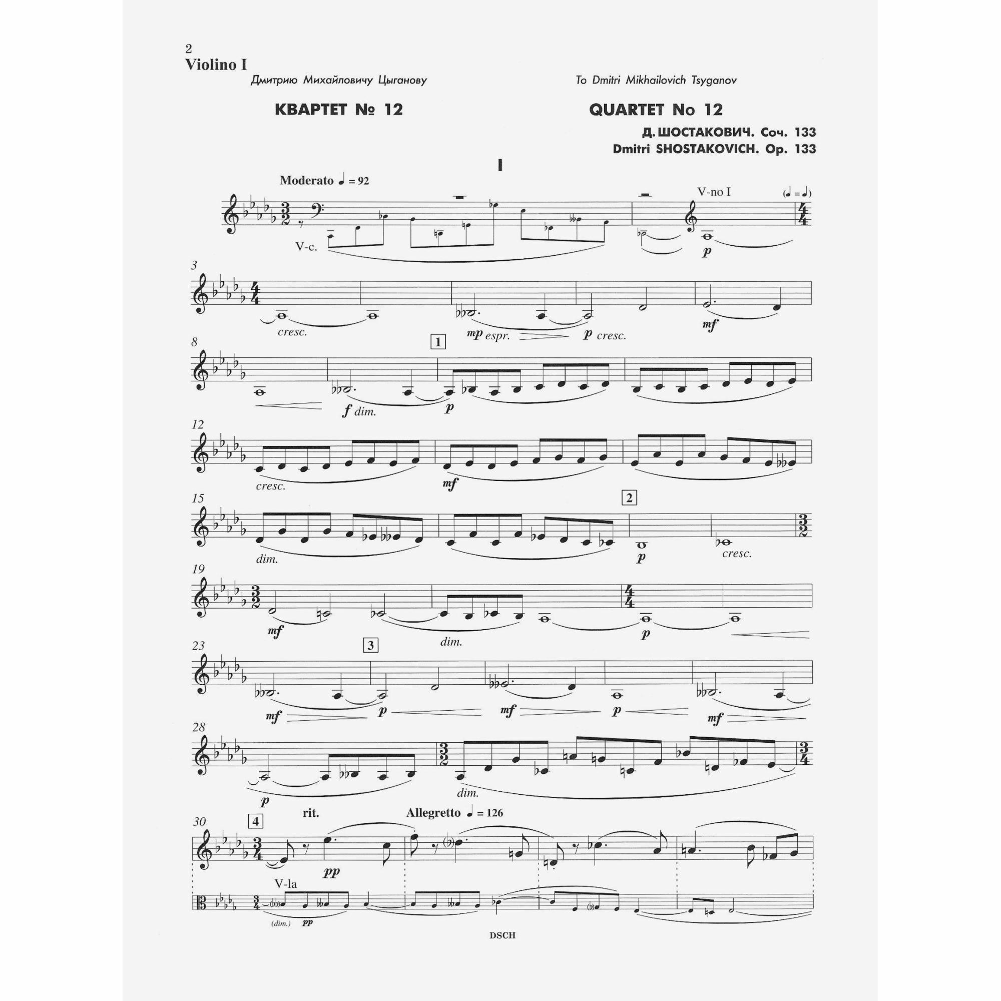 Sample: Violin I (Pg. 2)