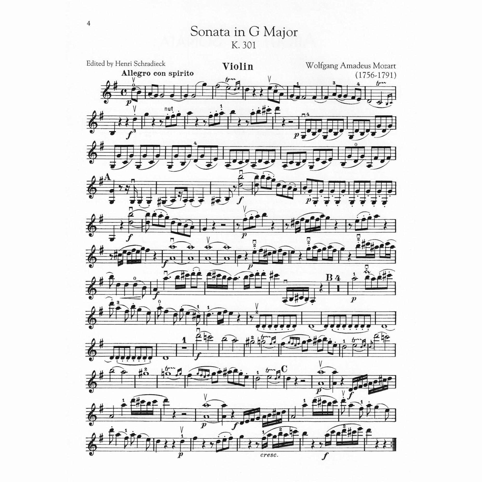 Sample: Violin Part