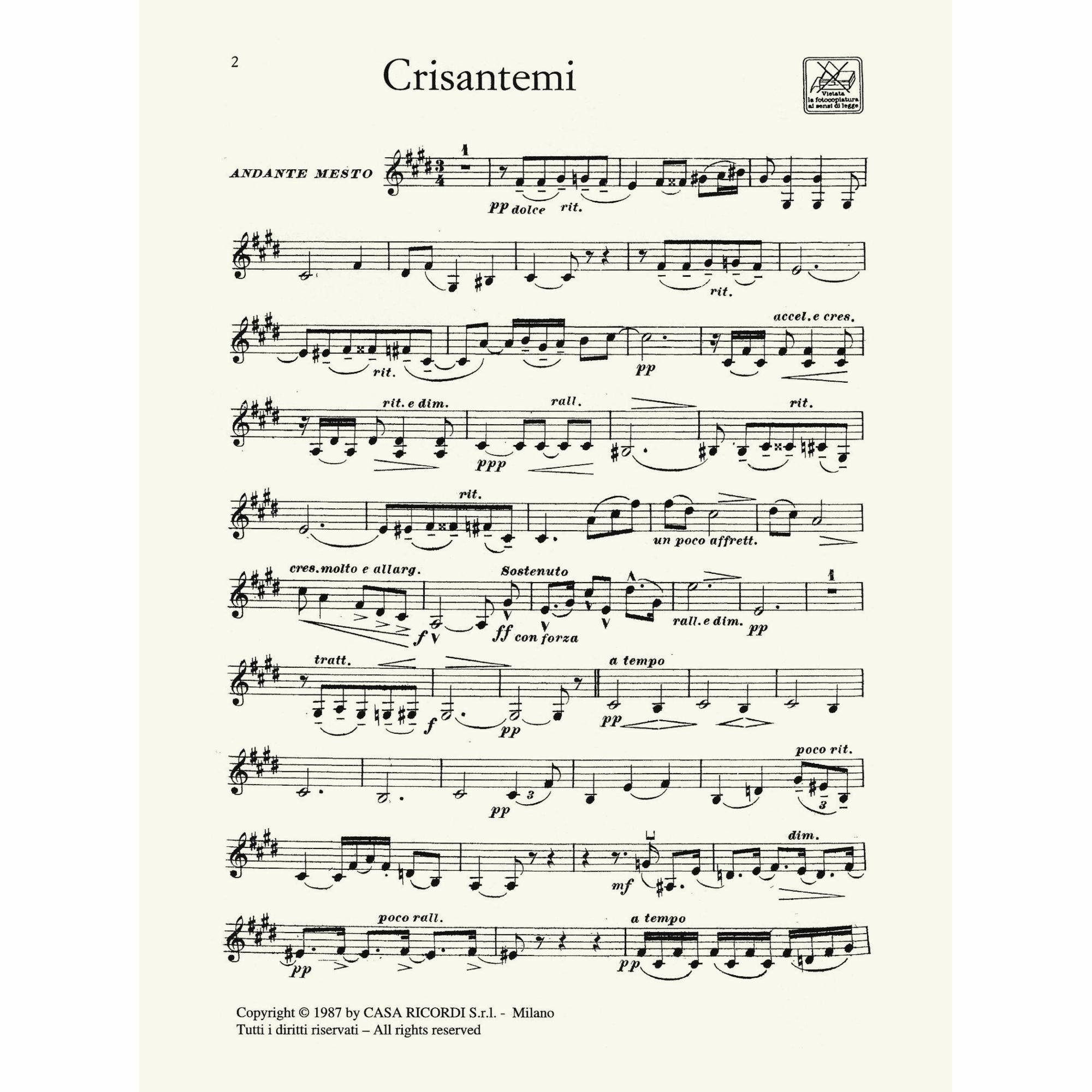 Sample: Violin II (Pg. 2)