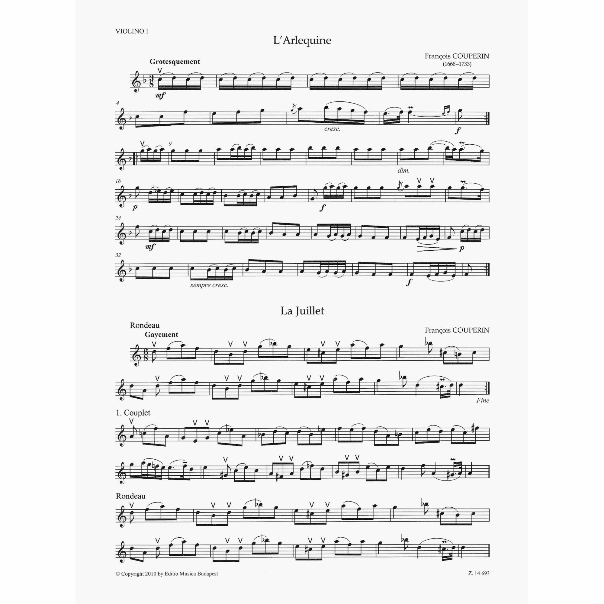 Sample: Violin I (Pg. 2)