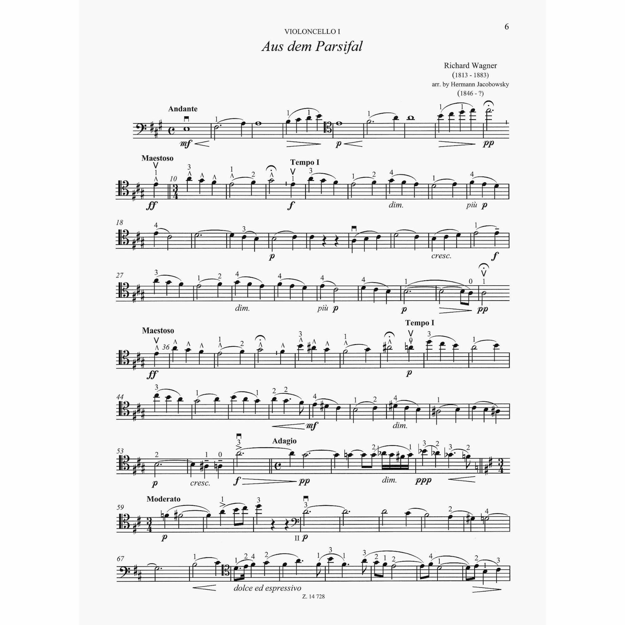 Sample: Cello I (Pg. 6)