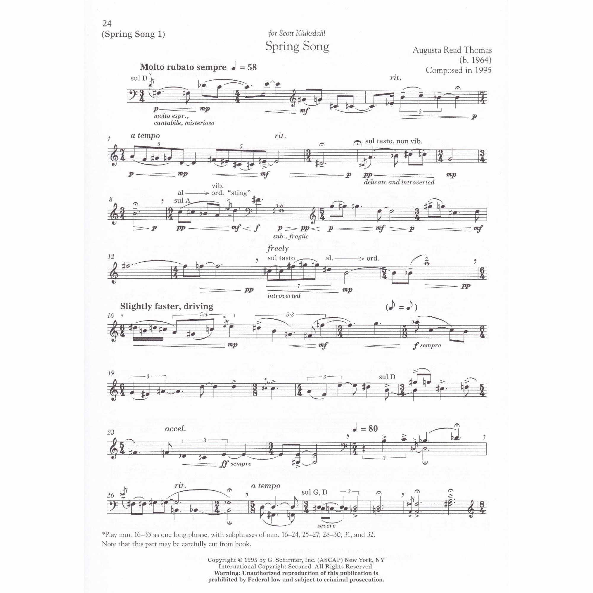 The G. Schirmer Cello Anthology