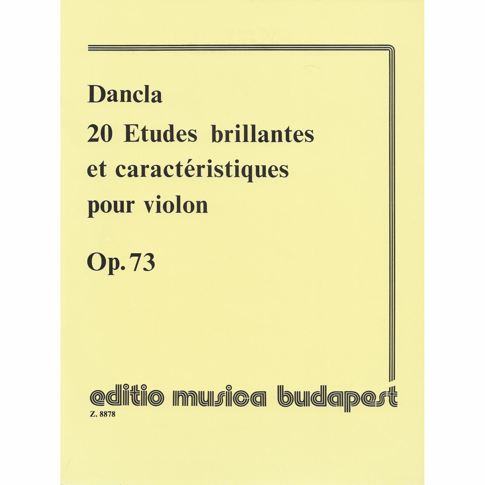 Dancla -- 20 Etudes Brillantes et Caracteristiques, Op. 73 for Violin