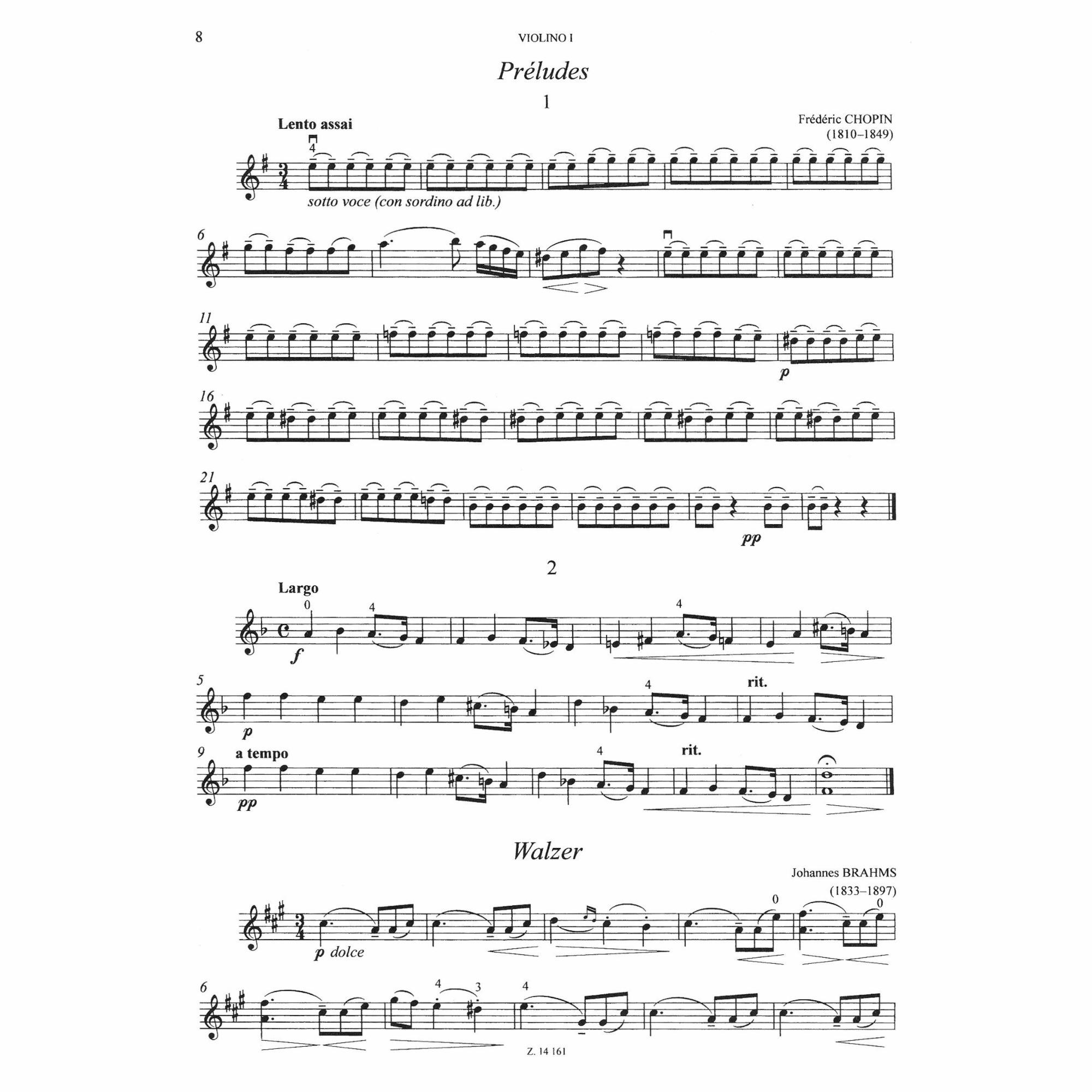 Sample: Violin I (Pg. 8)