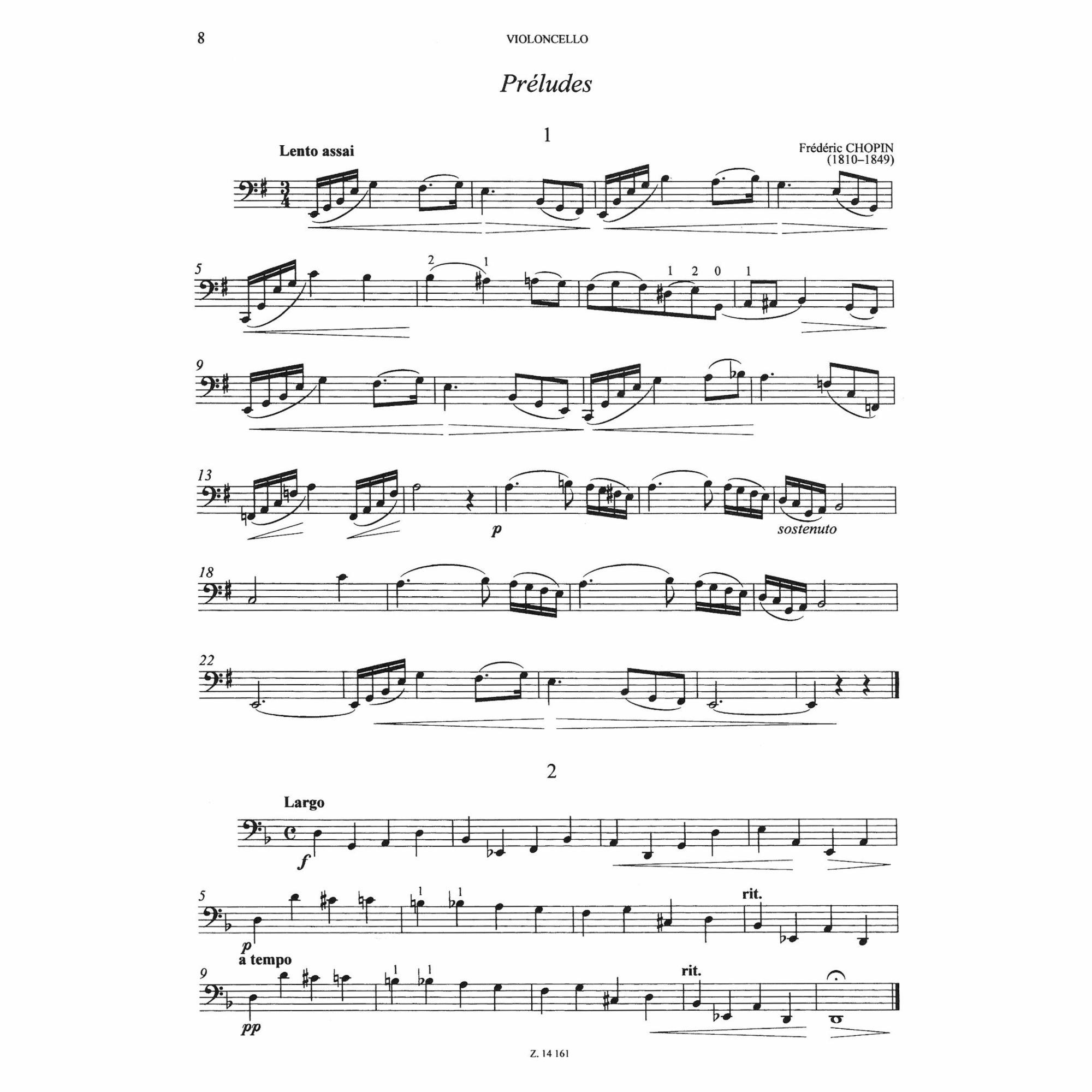 Sample: Cello (Pg. 8)