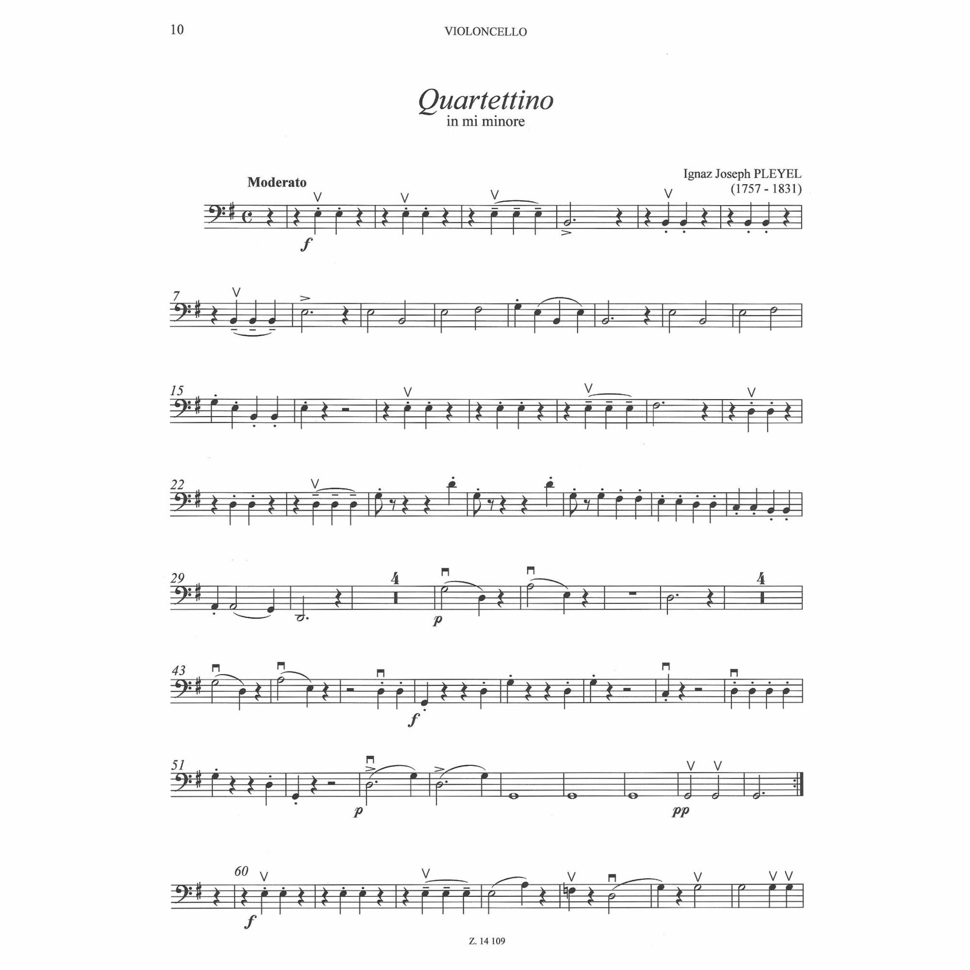 Sample: Cello (Pg. 10)