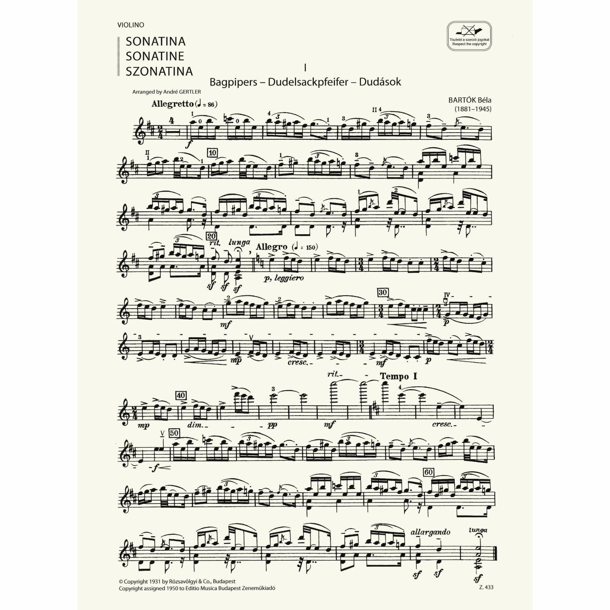 Sample: Violin (Pg. 1)