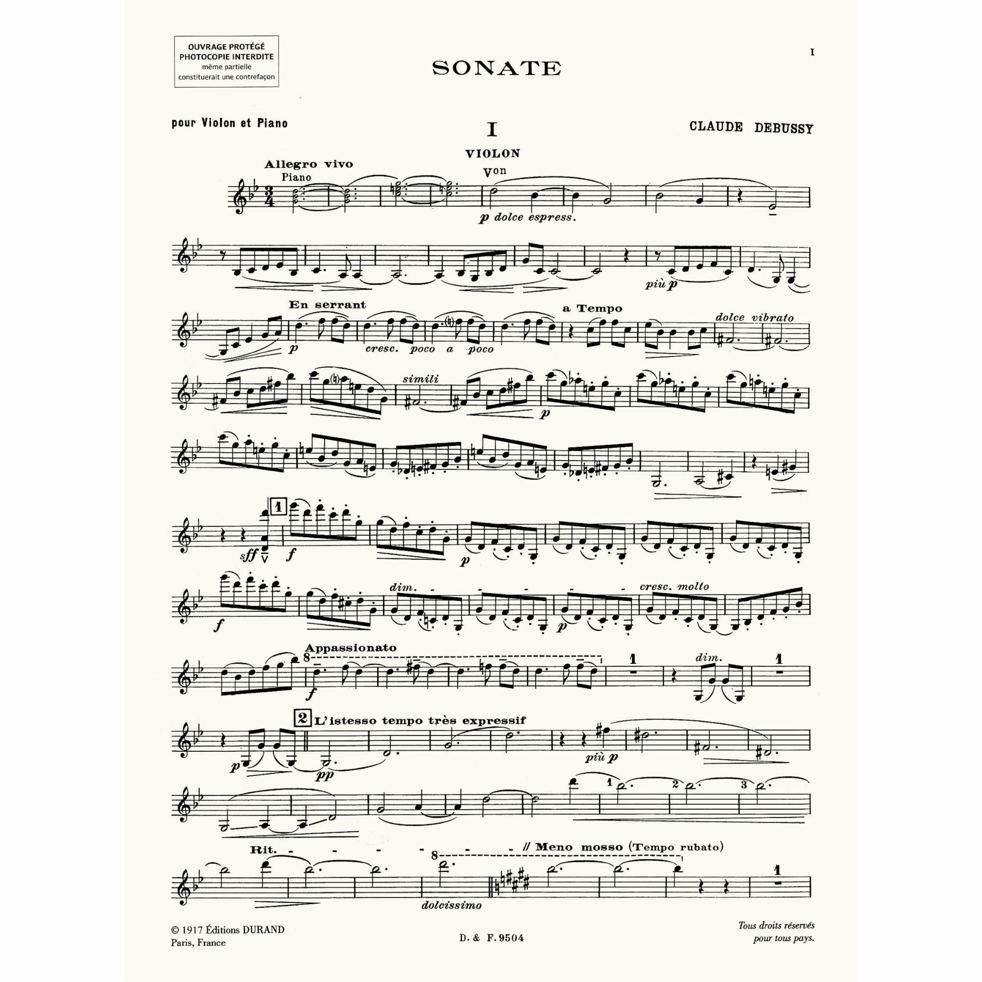 Sample: Violin (Pg. 1)