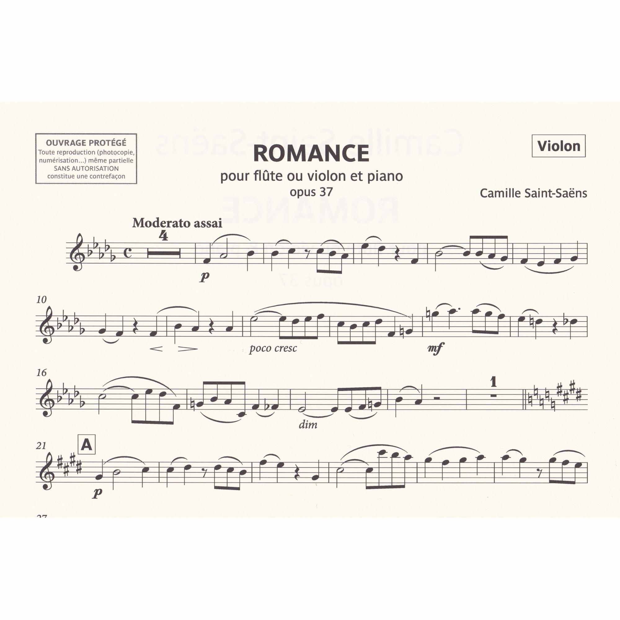 Sample: Violin Part