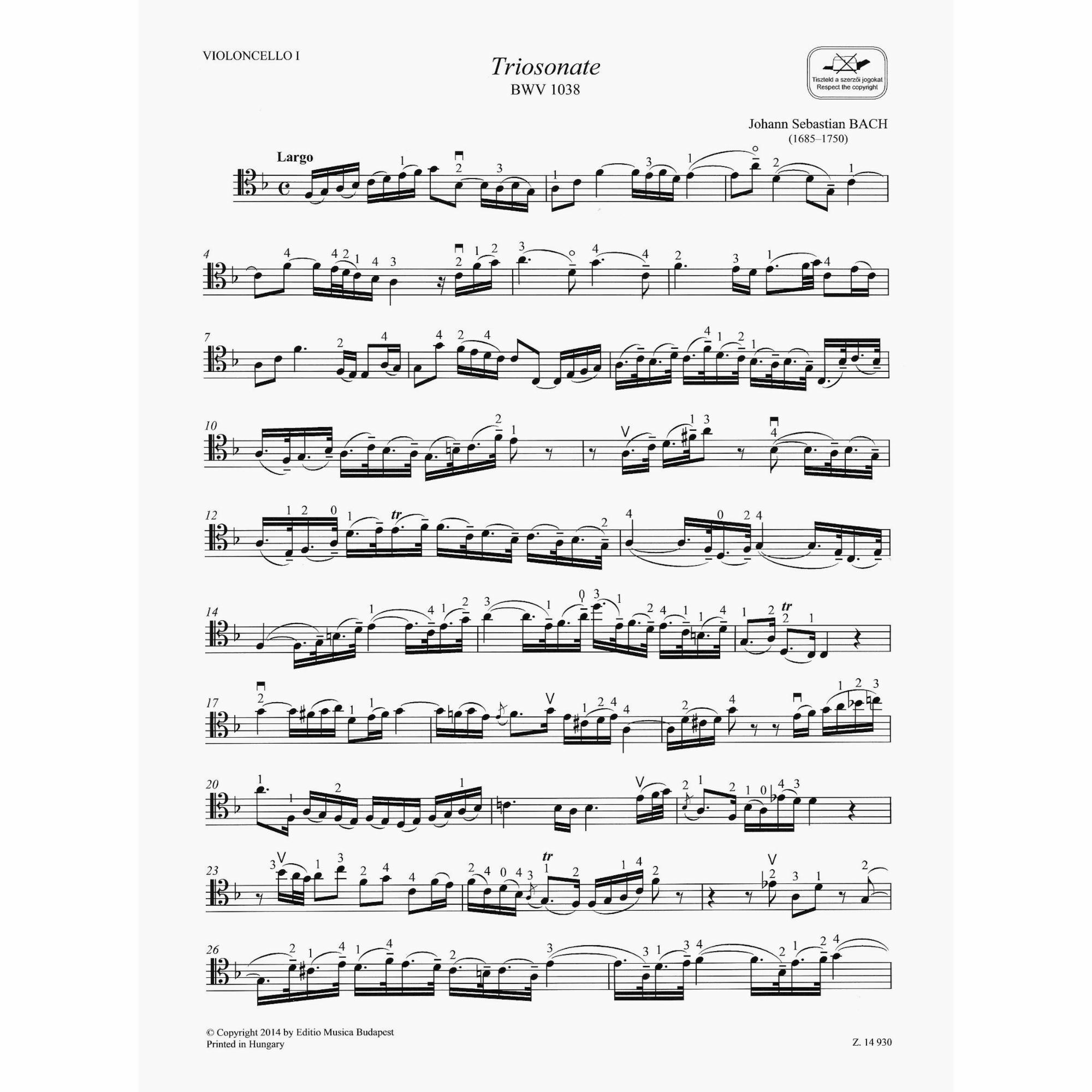 Sample: Cello I (Pg. 2)