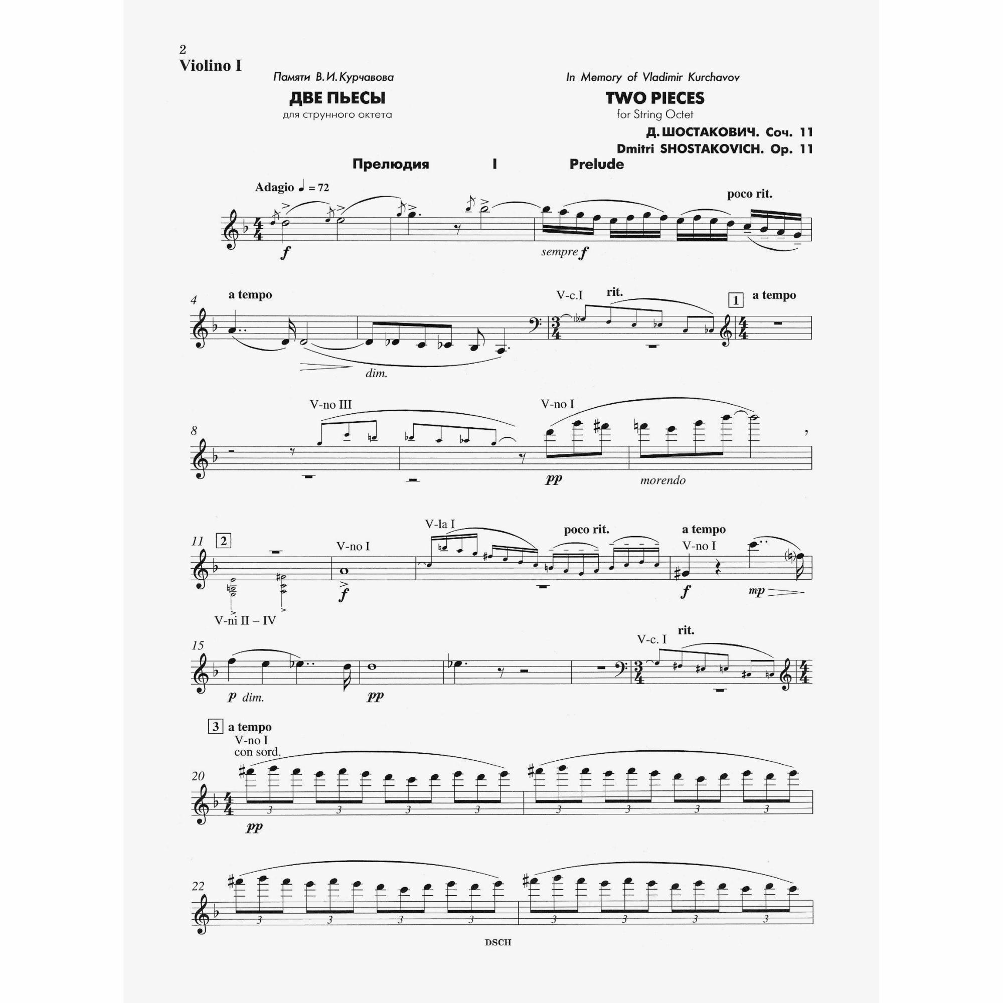 Sample: Violin I (Pg. 2)