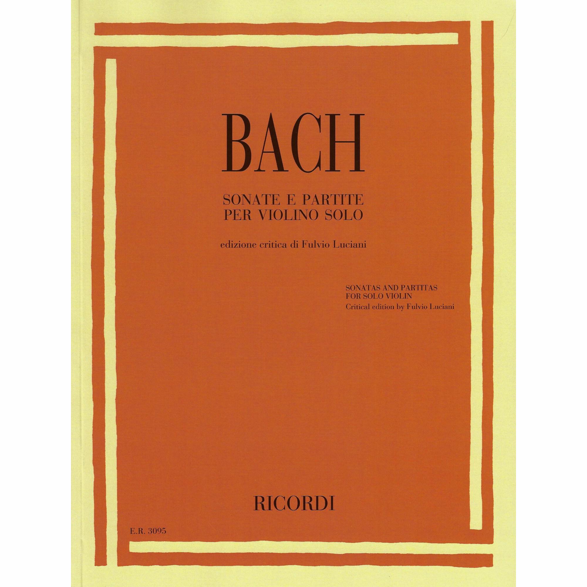 Bach -- Sonatas and Partitas for Solo Violin