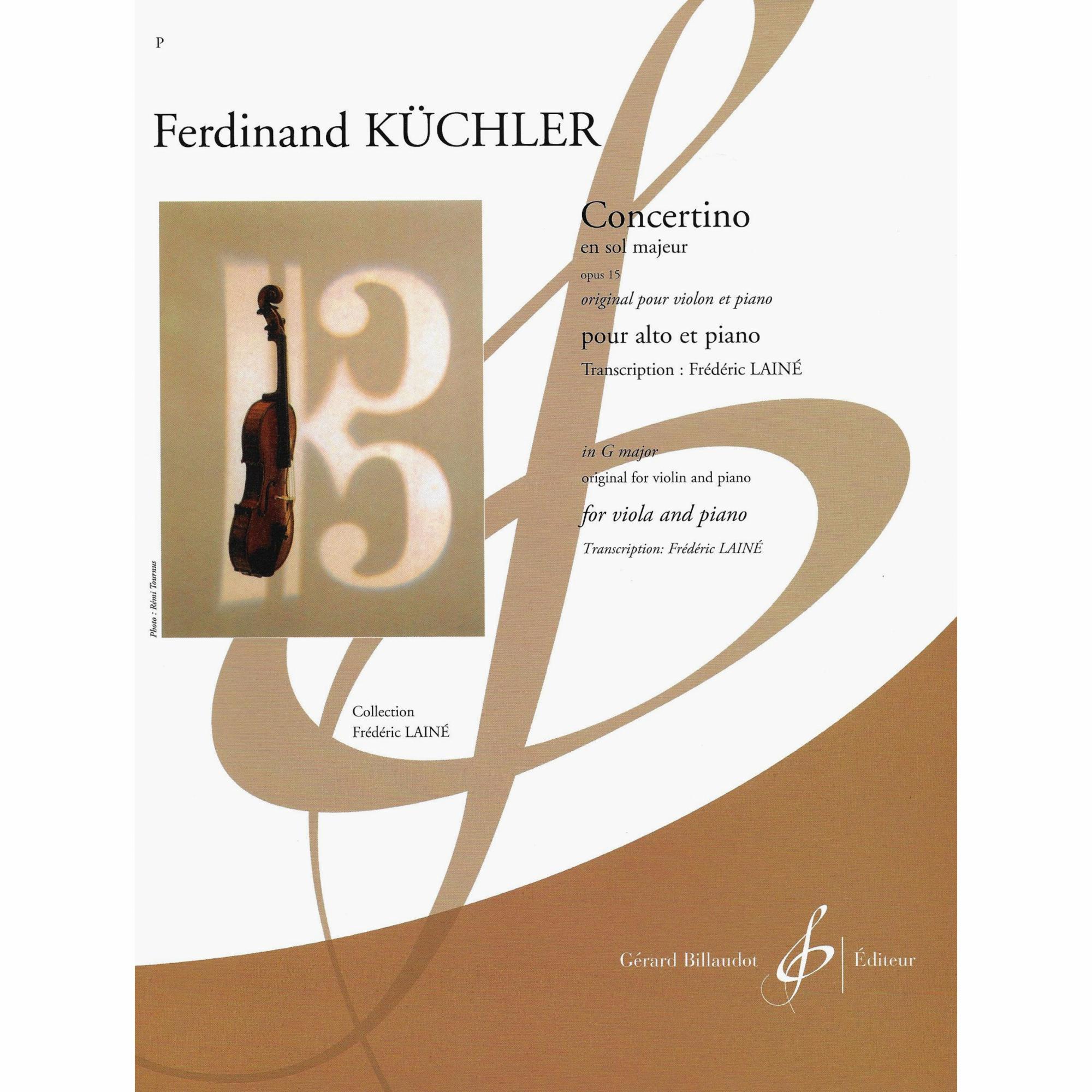 Kuchler -- Concertino in G Major, Op. 15 for Viola and Piano