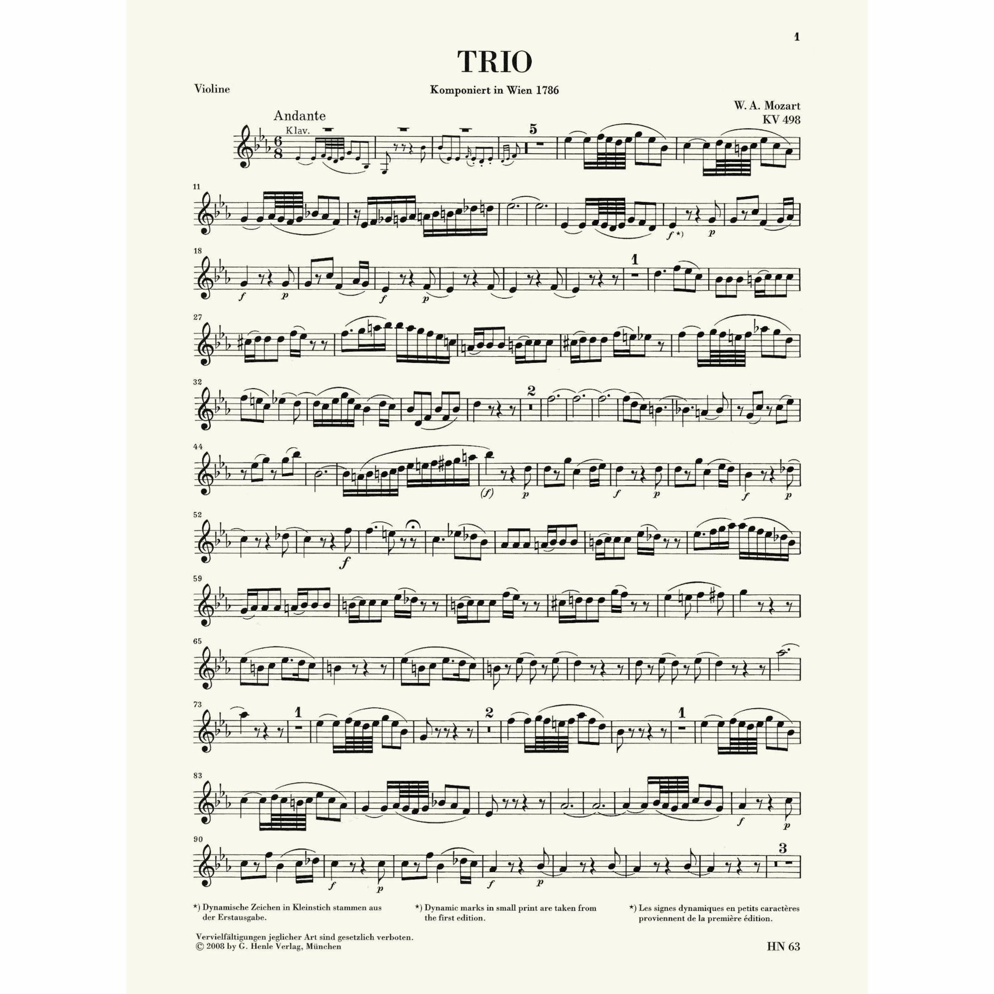 Sample: Violin (Pg. 1)