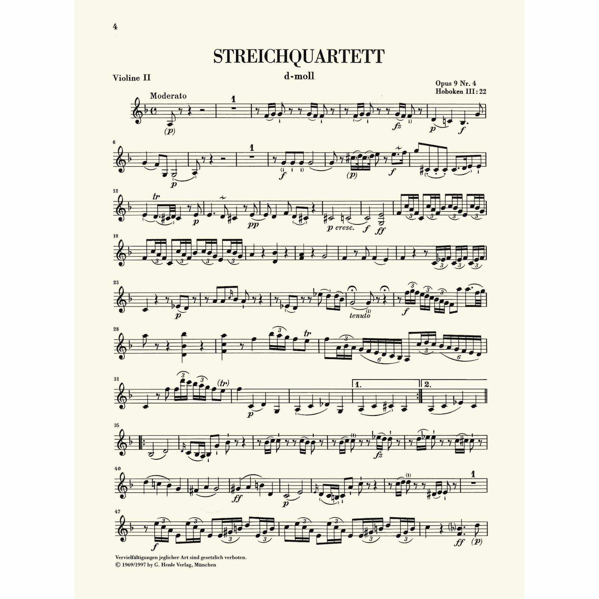 Sample: Violin II (Pg. 4)