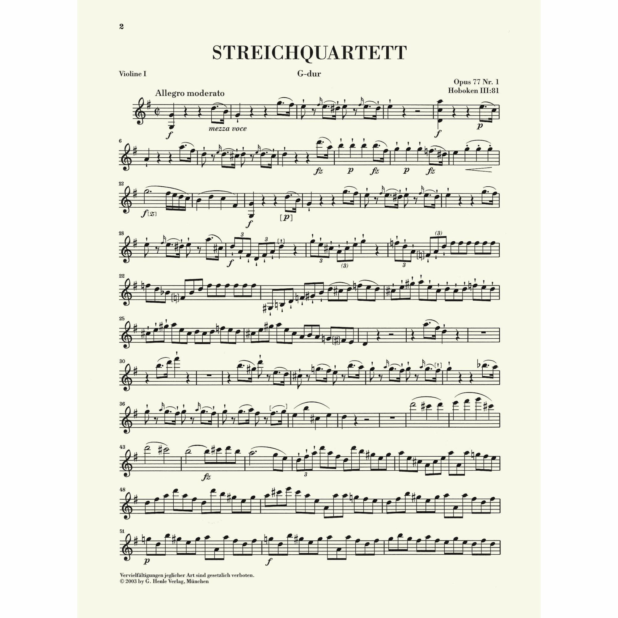 Sample: Violin I (Pg. 2)