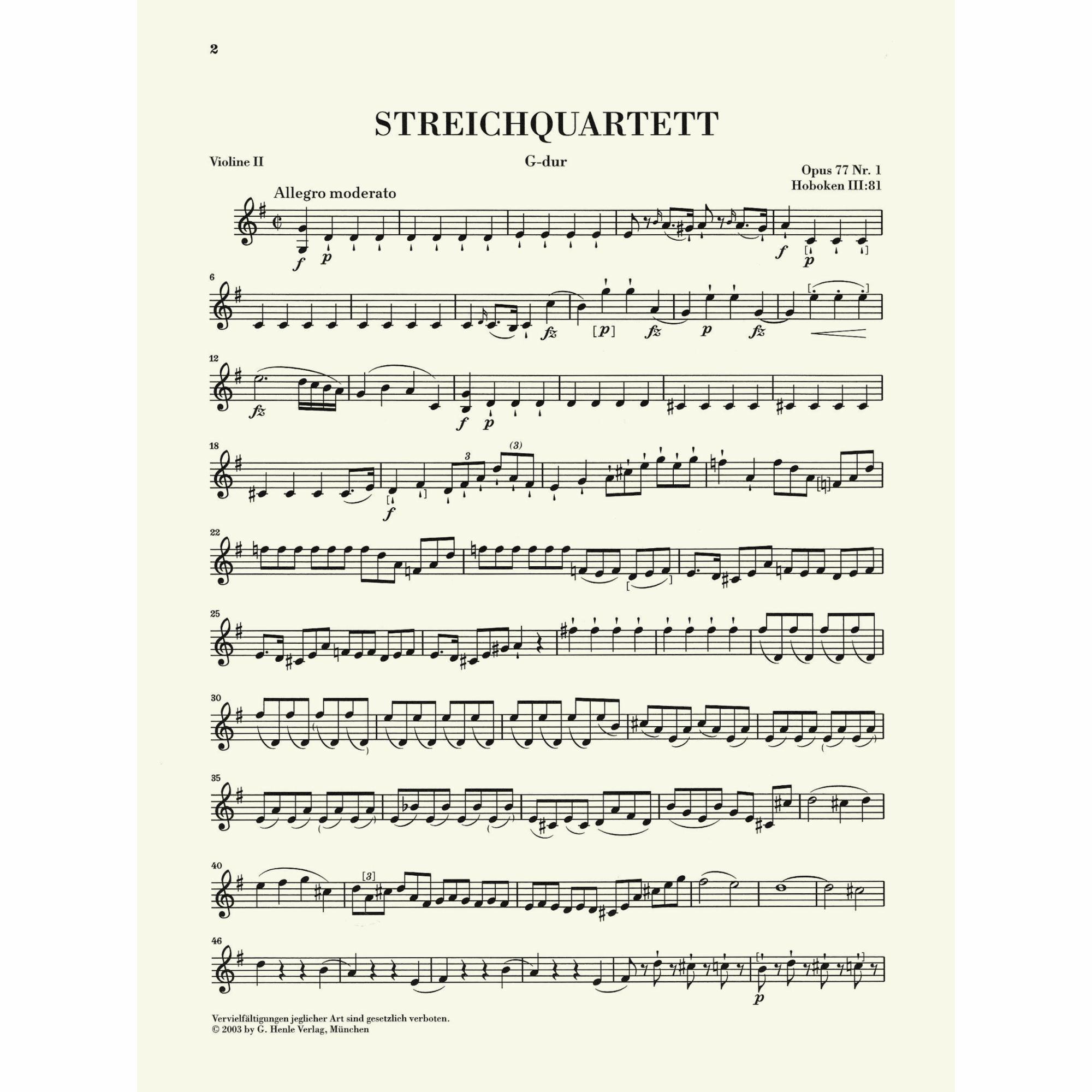 Sample: Violin II (Pg. 2)