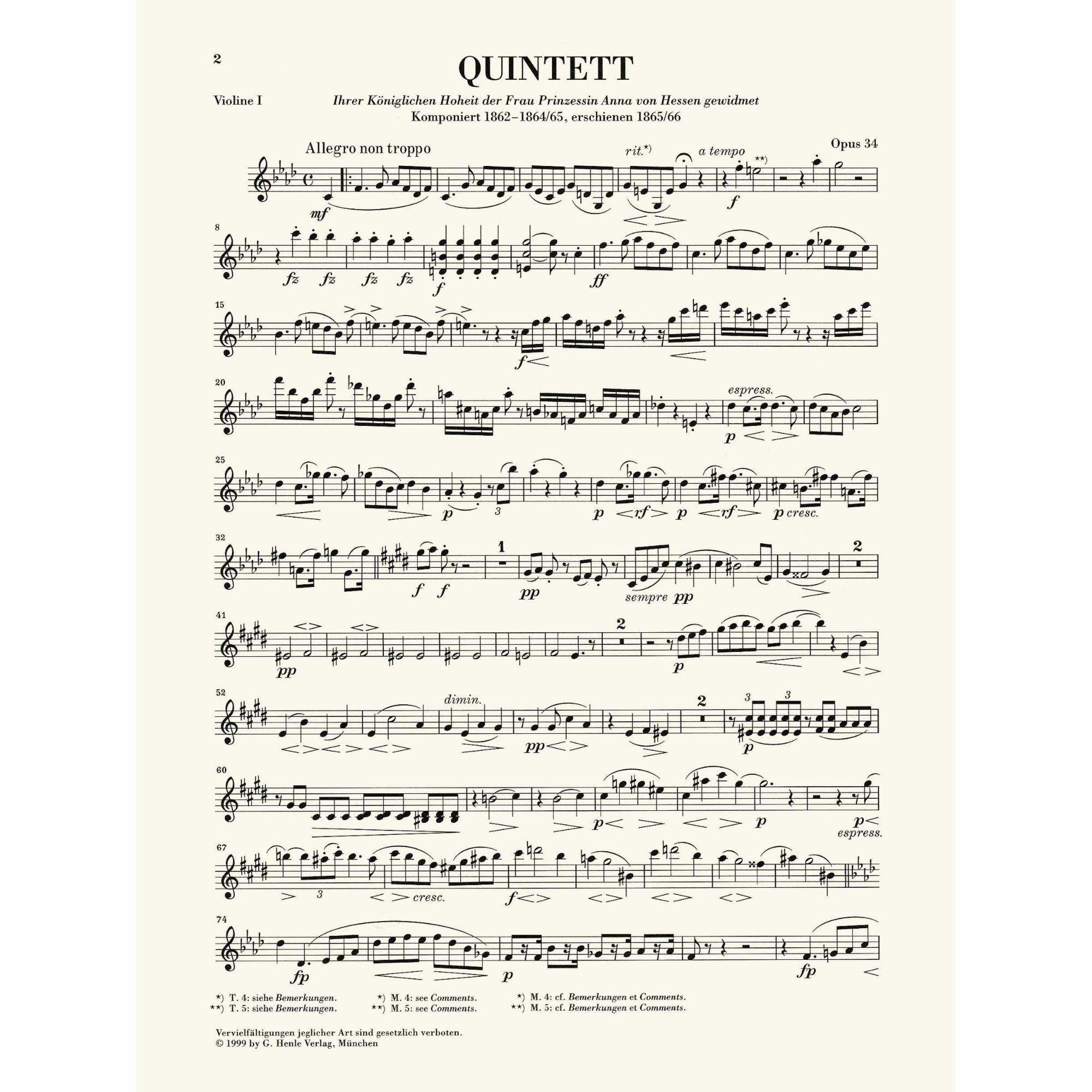 Sample: Violin I (Pg. 2)