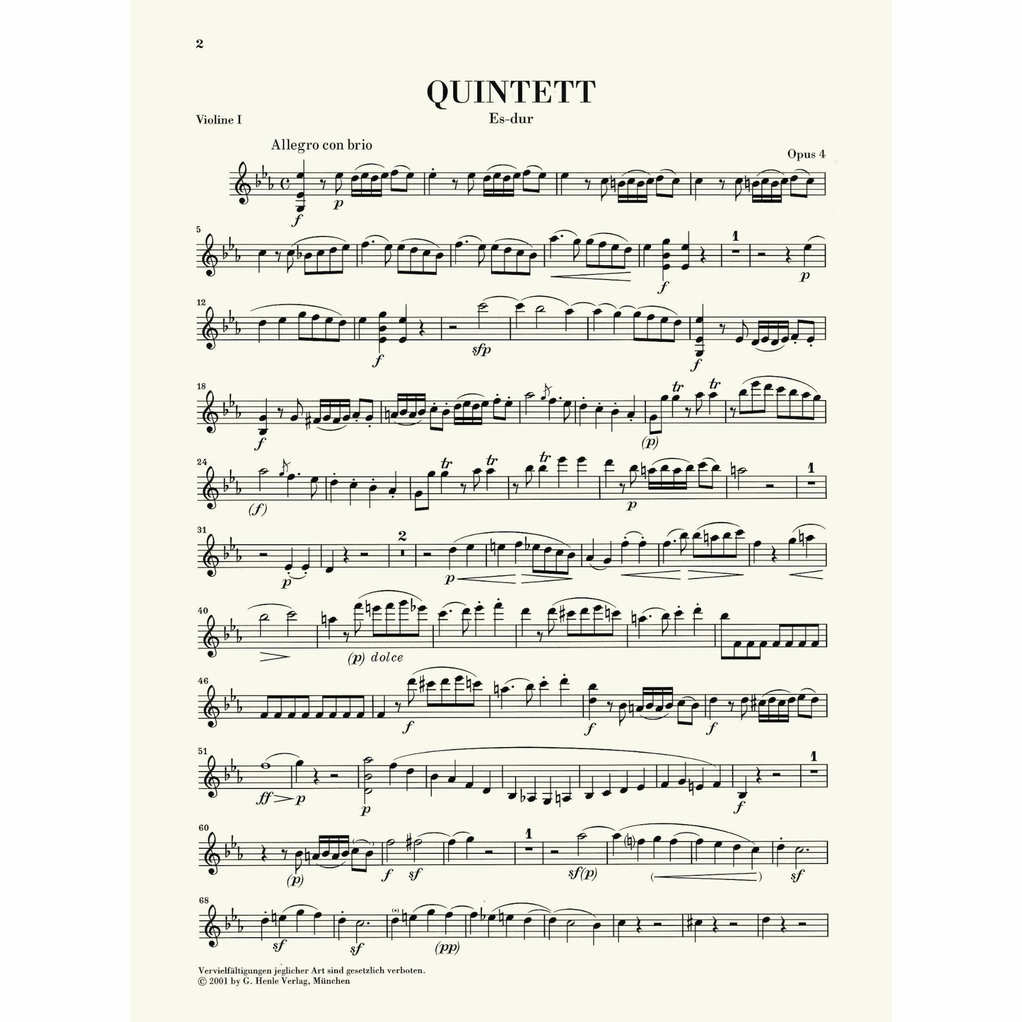 Sample: Violin I (Pg. 2)