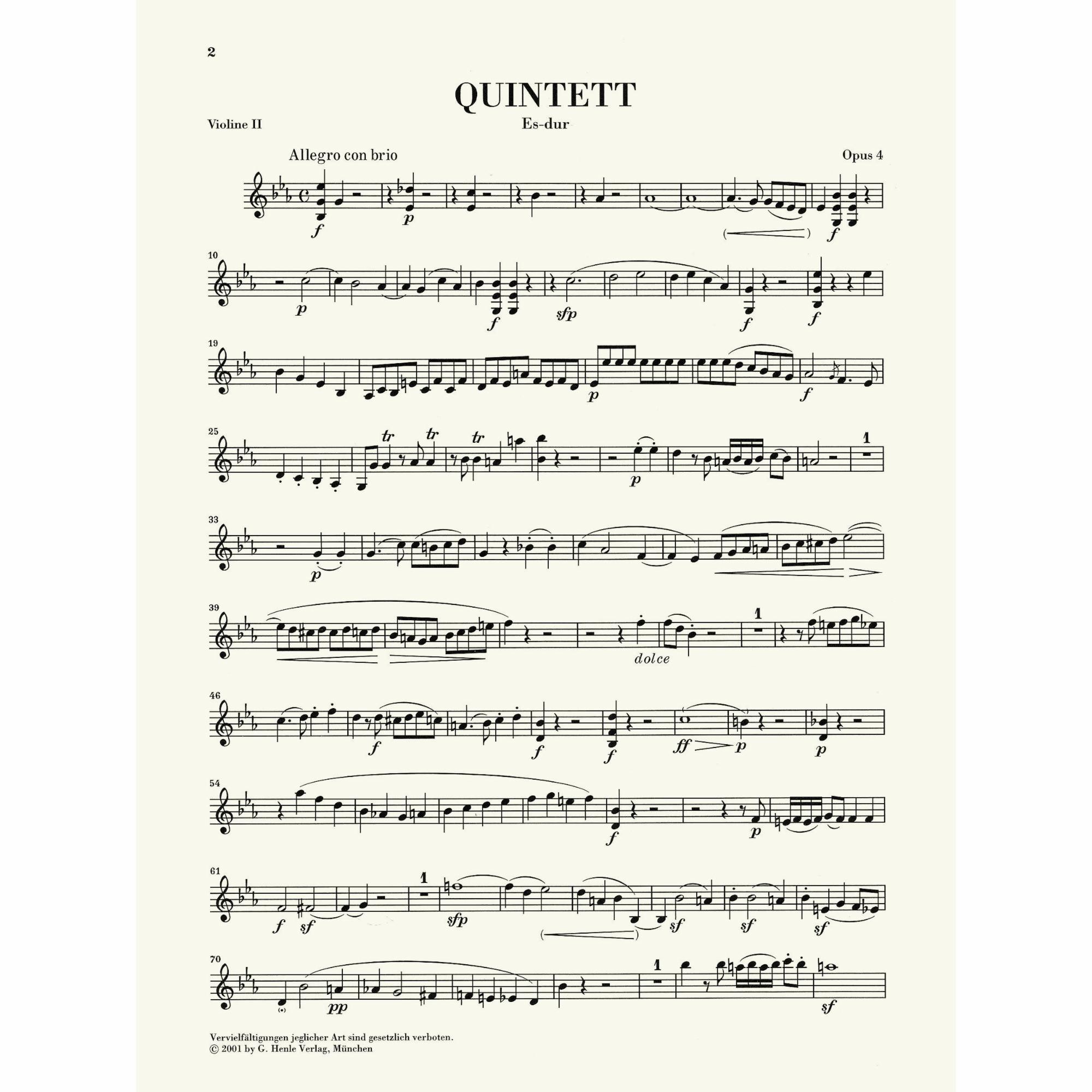 Sample: Violin II (Pg. 2)