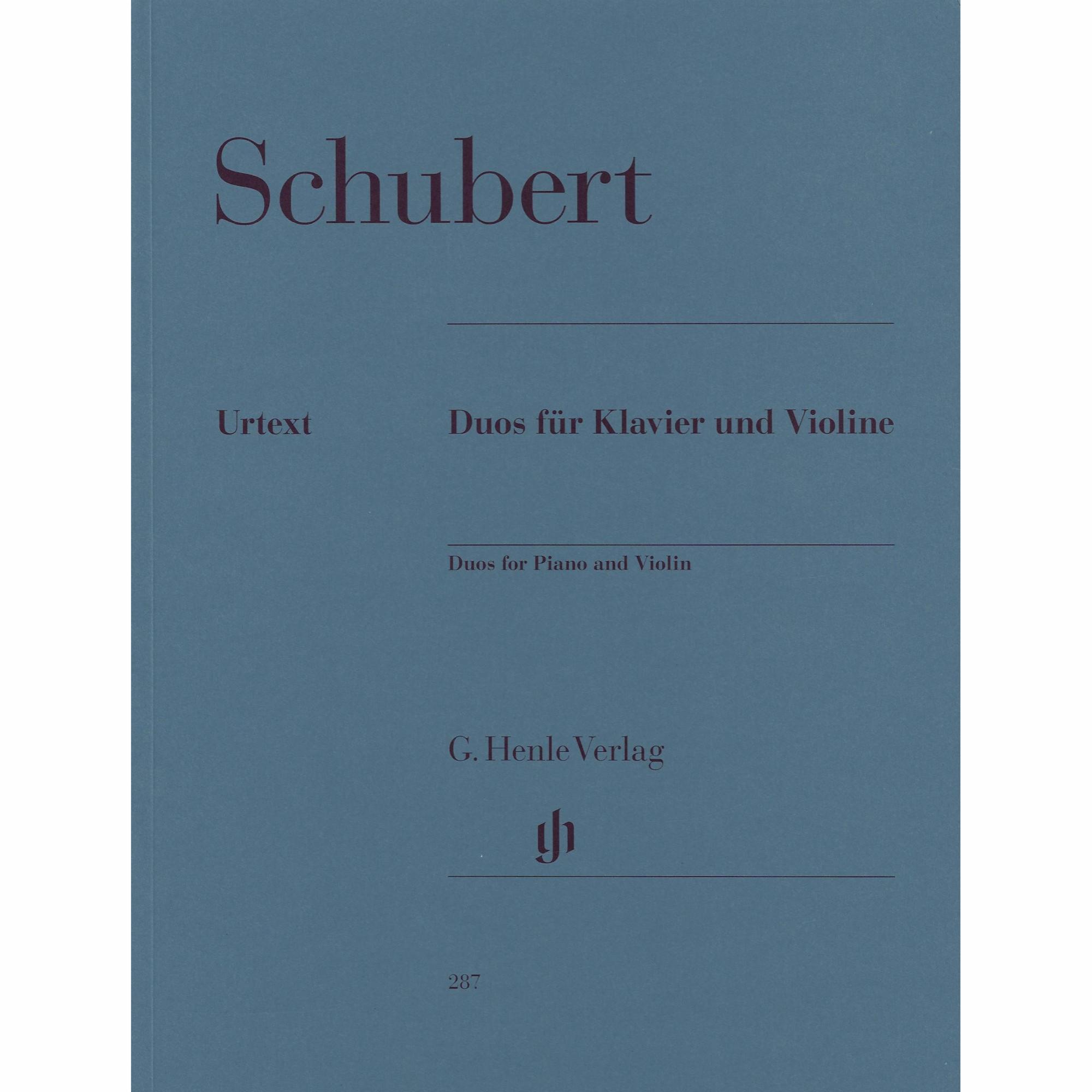 Schubert -- Duos for Violin and Piano