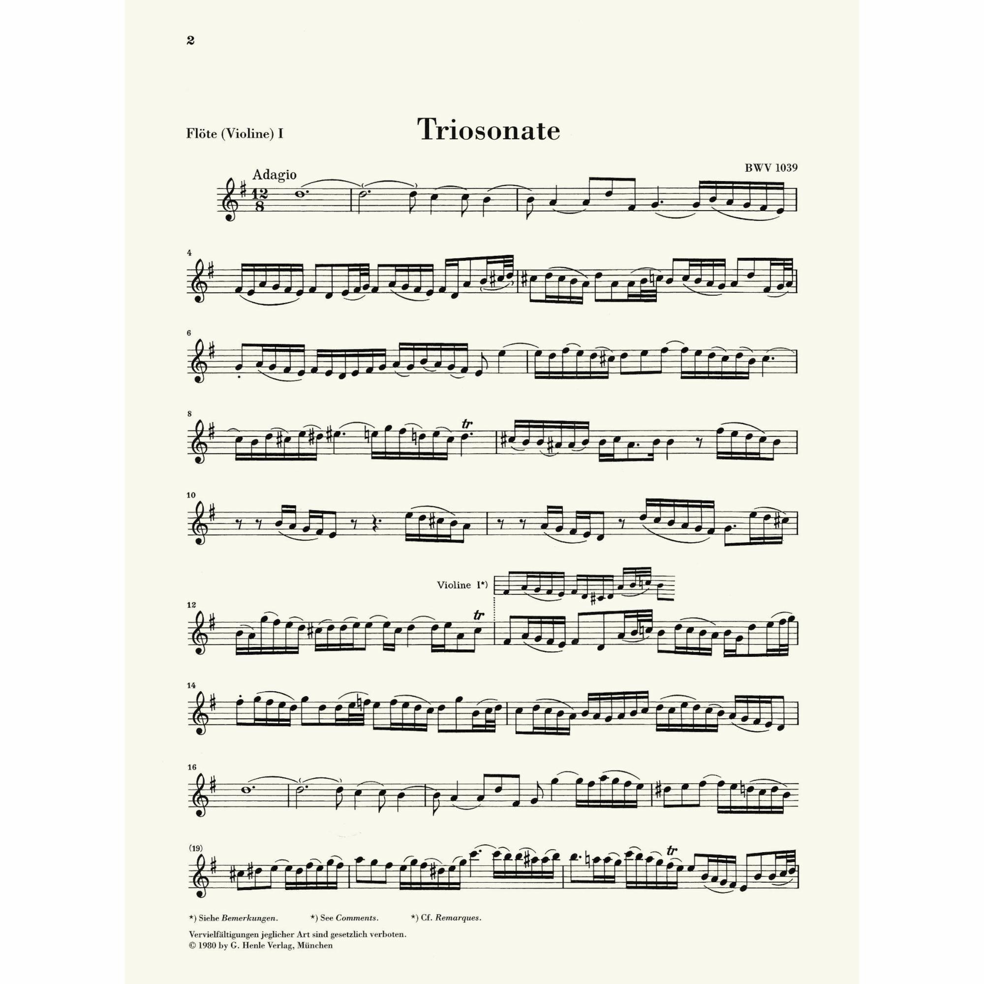 Sample: Violin I (Pg. 2)