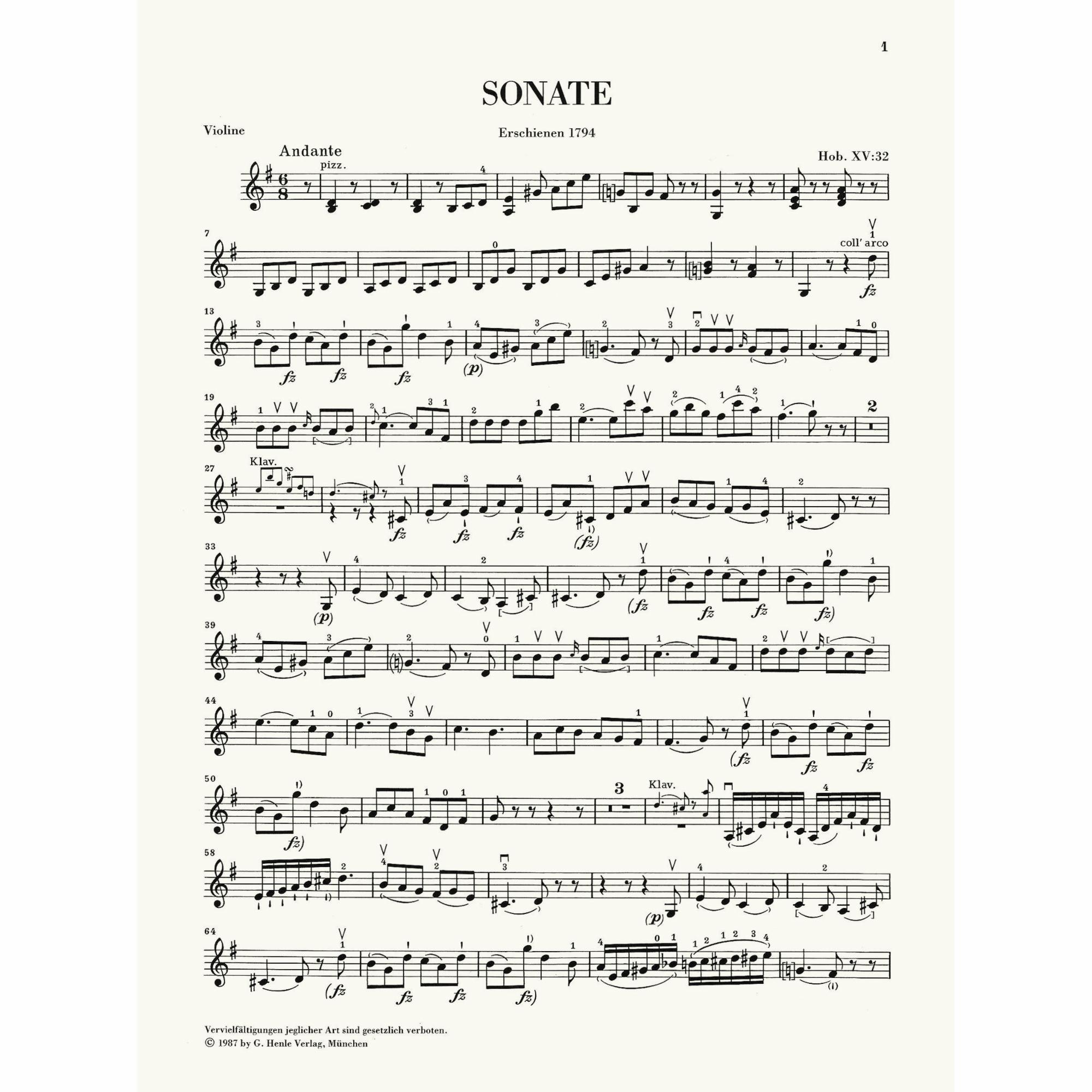 Sample: Violin Part