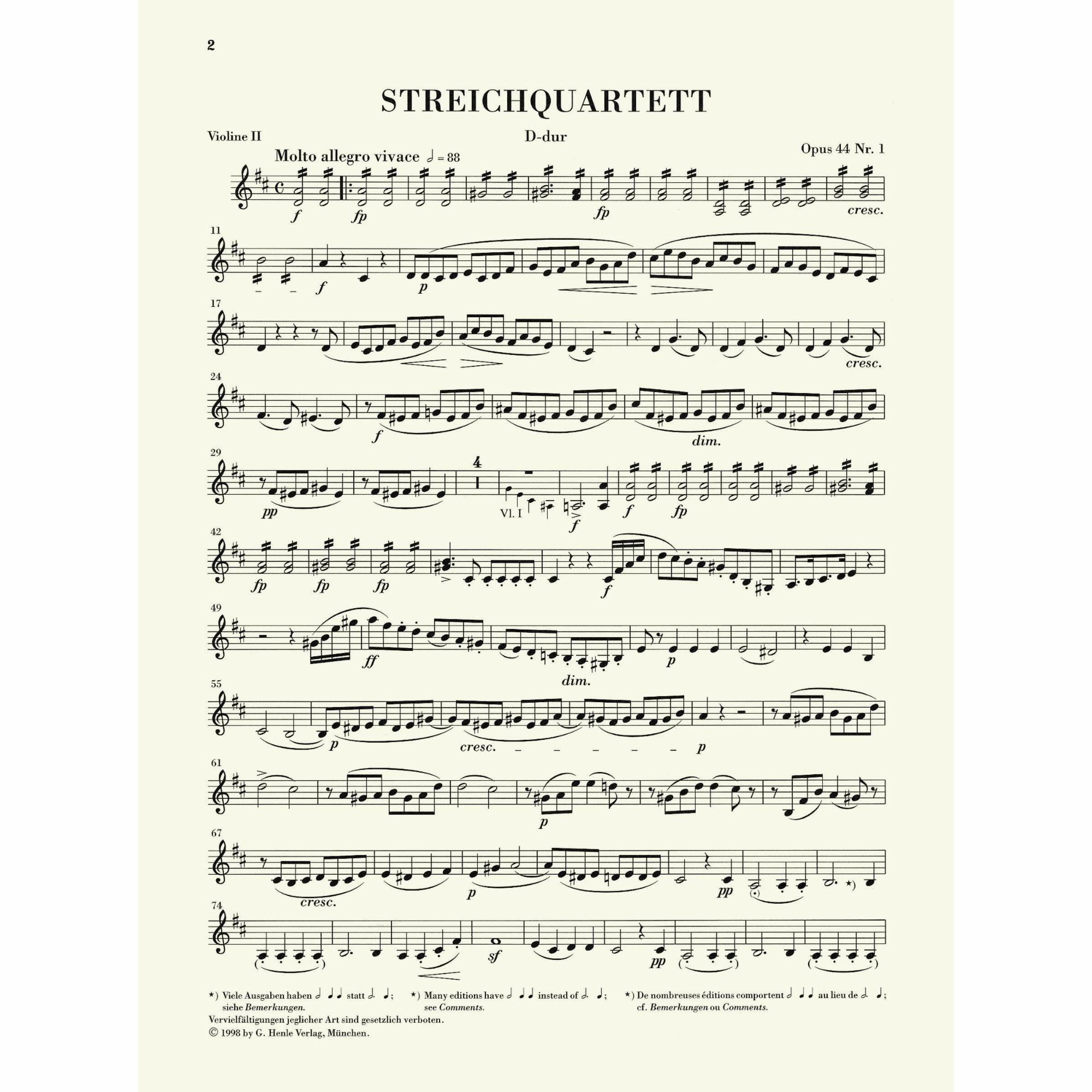 Sample: Violin II (Pg. 2)