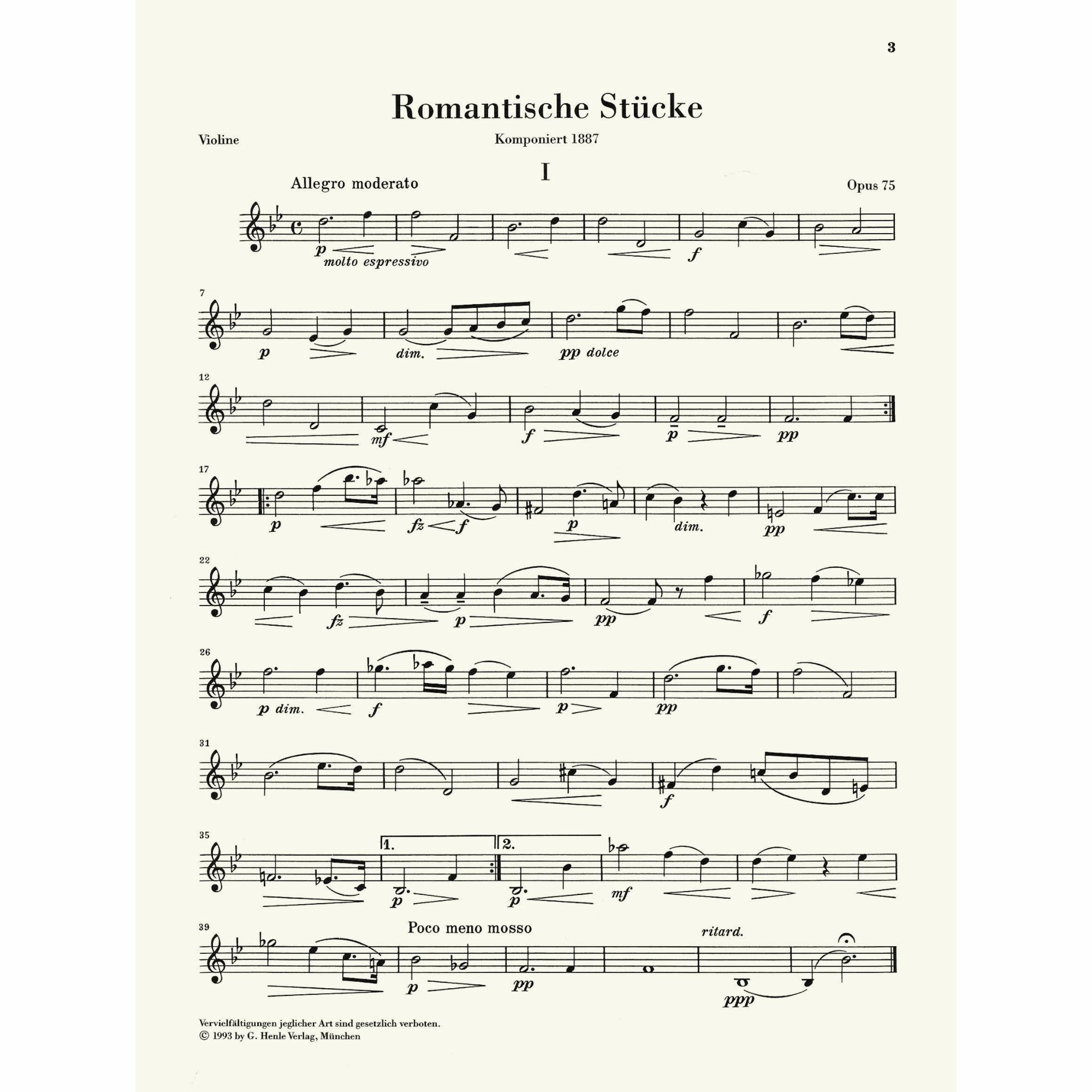 Sample: Urtext Violin Part