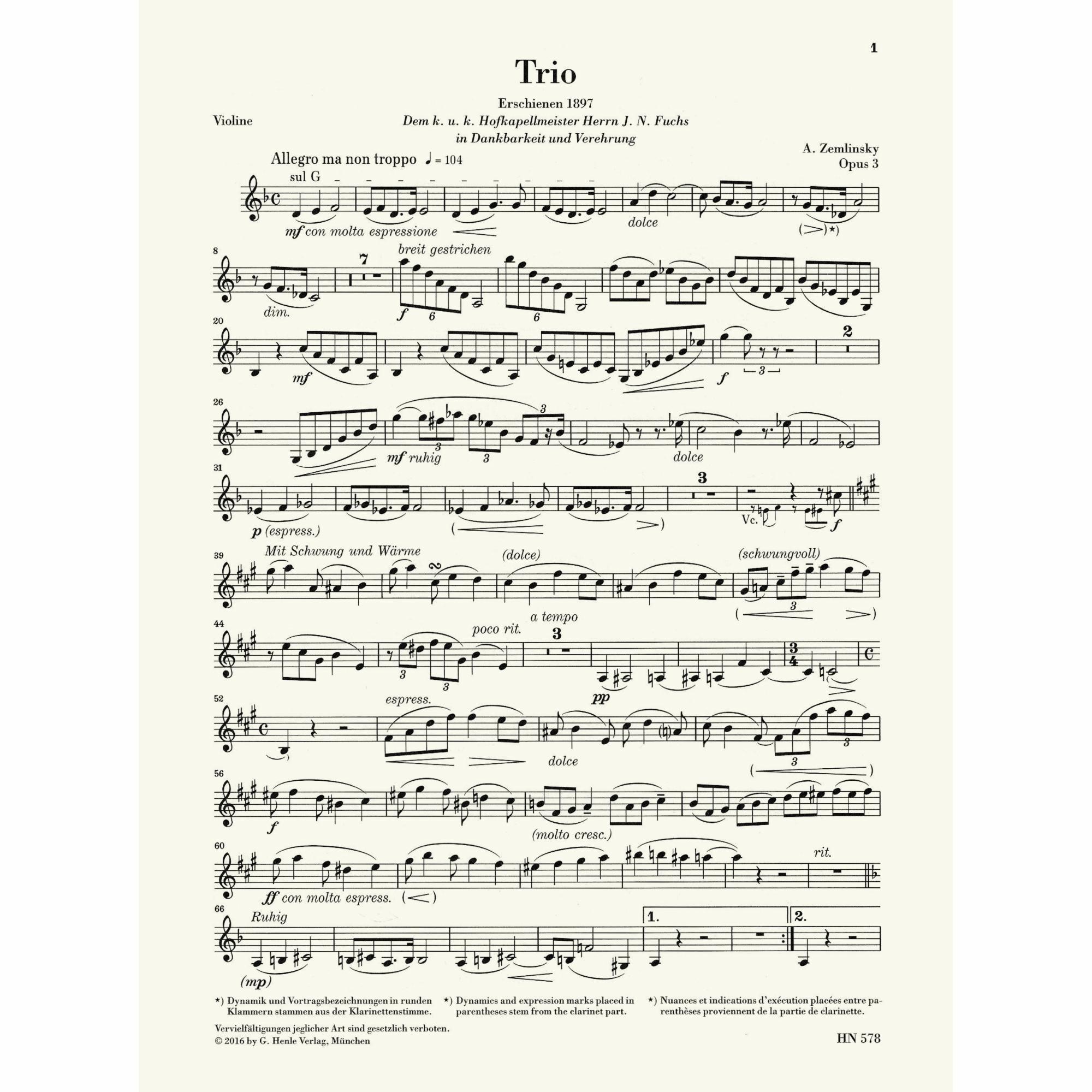 Sample: Violin (Pg. 1)